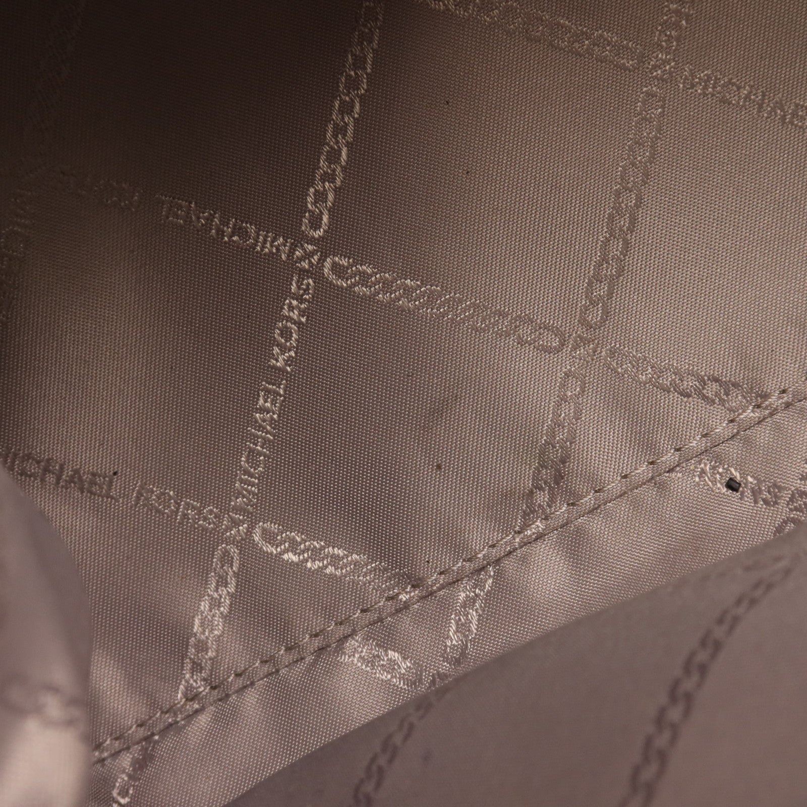 Michael Kors 皮革Top-Zip Satchel銀扣手挽肩背兩用袋