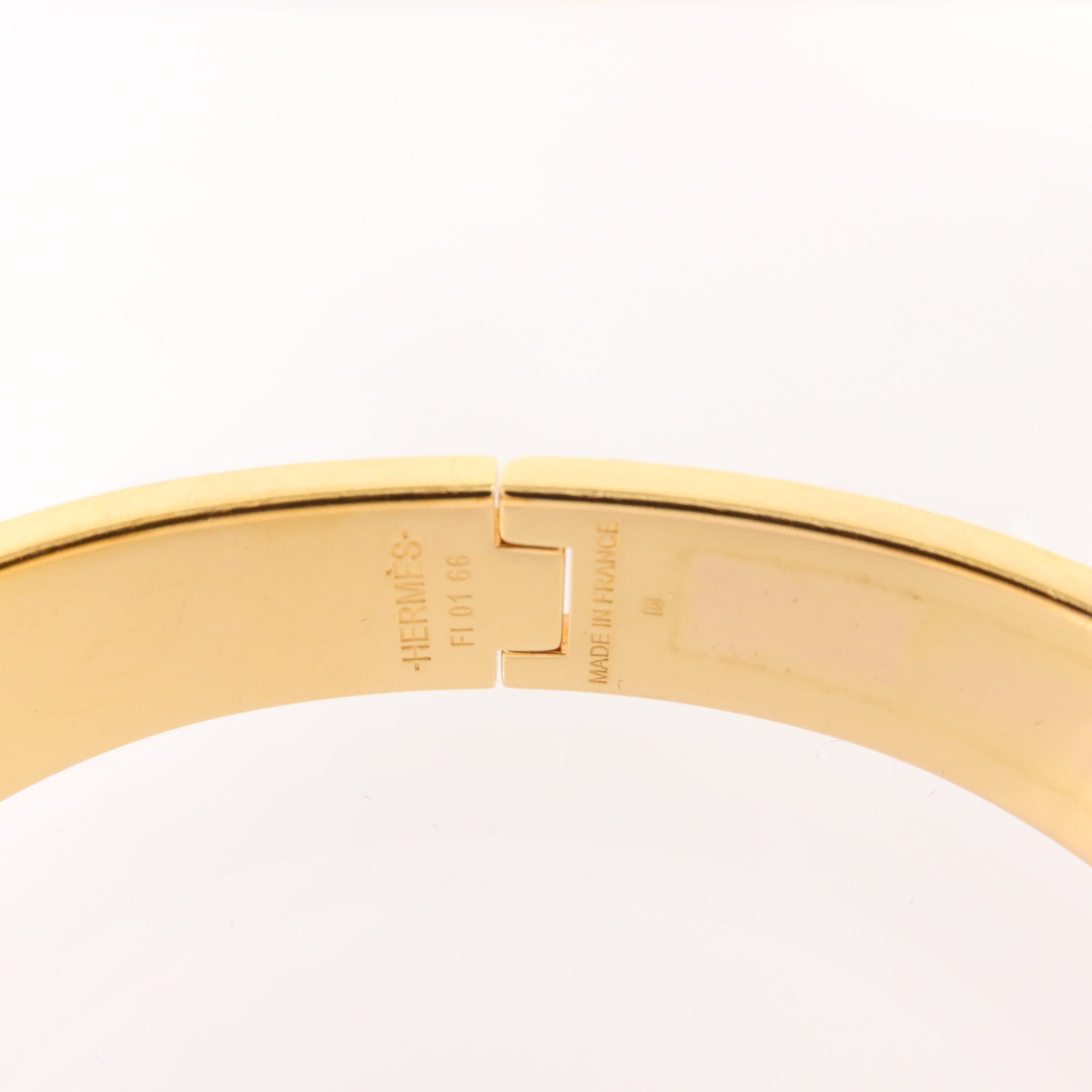HERMES 金屬/琺瑯Clic-H Braceletj金扣手鏈