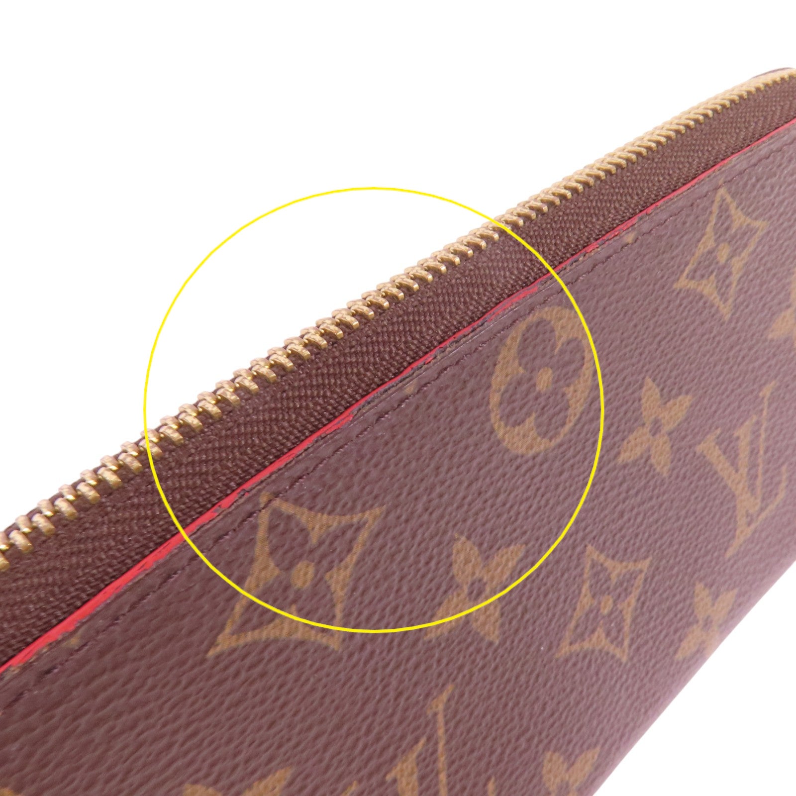 LOUIS VUITTON Monogram Clemence金扣拉鏈長錢包