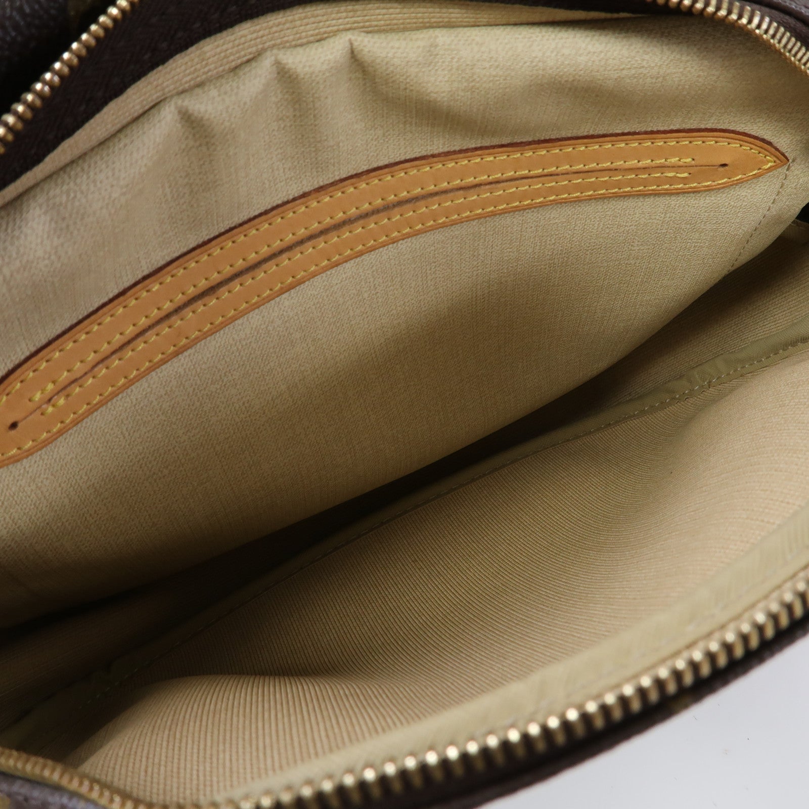 LOUIS VUITTON Monogram Reporter PM金扣肩背袋啡色