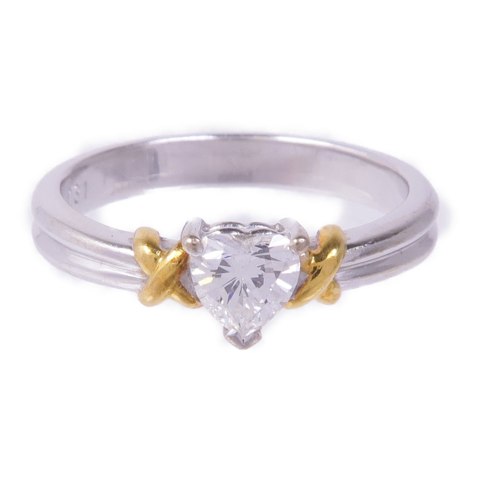 JEWELRY 【激減優惠】18K黃金/白金Diamond Ring鑽石戒指US#5.25