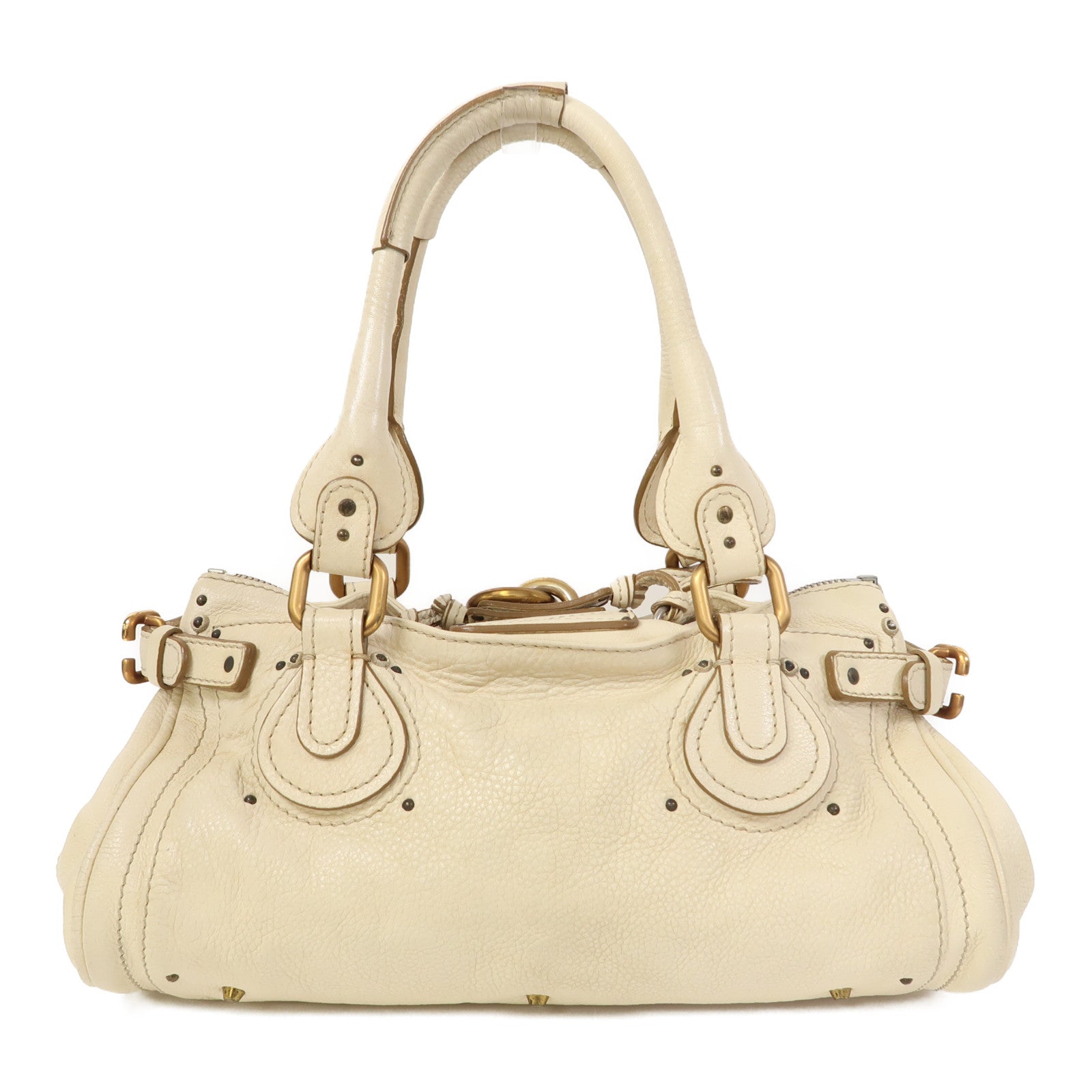 Chloe 牛皮皮革Shoulder Bag肩背袋米色