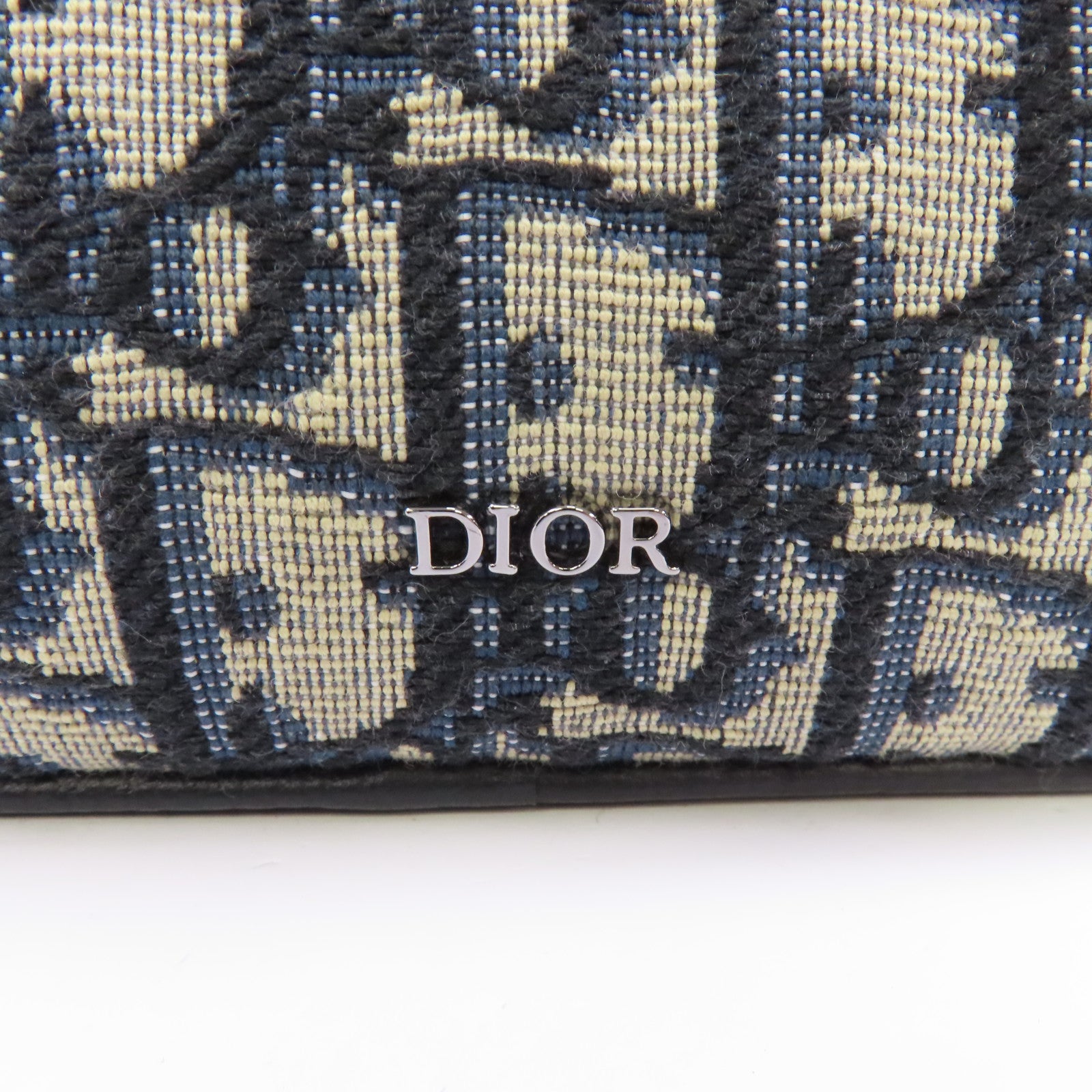 Dior 帆布Safari Mini Messenger銀扣肩背袋藍色