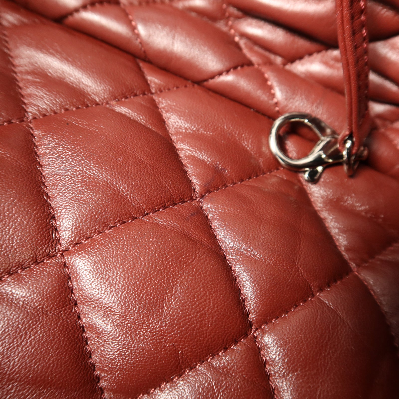 CHANEL 尼龍Coco Cocoon銀扣手挽袋