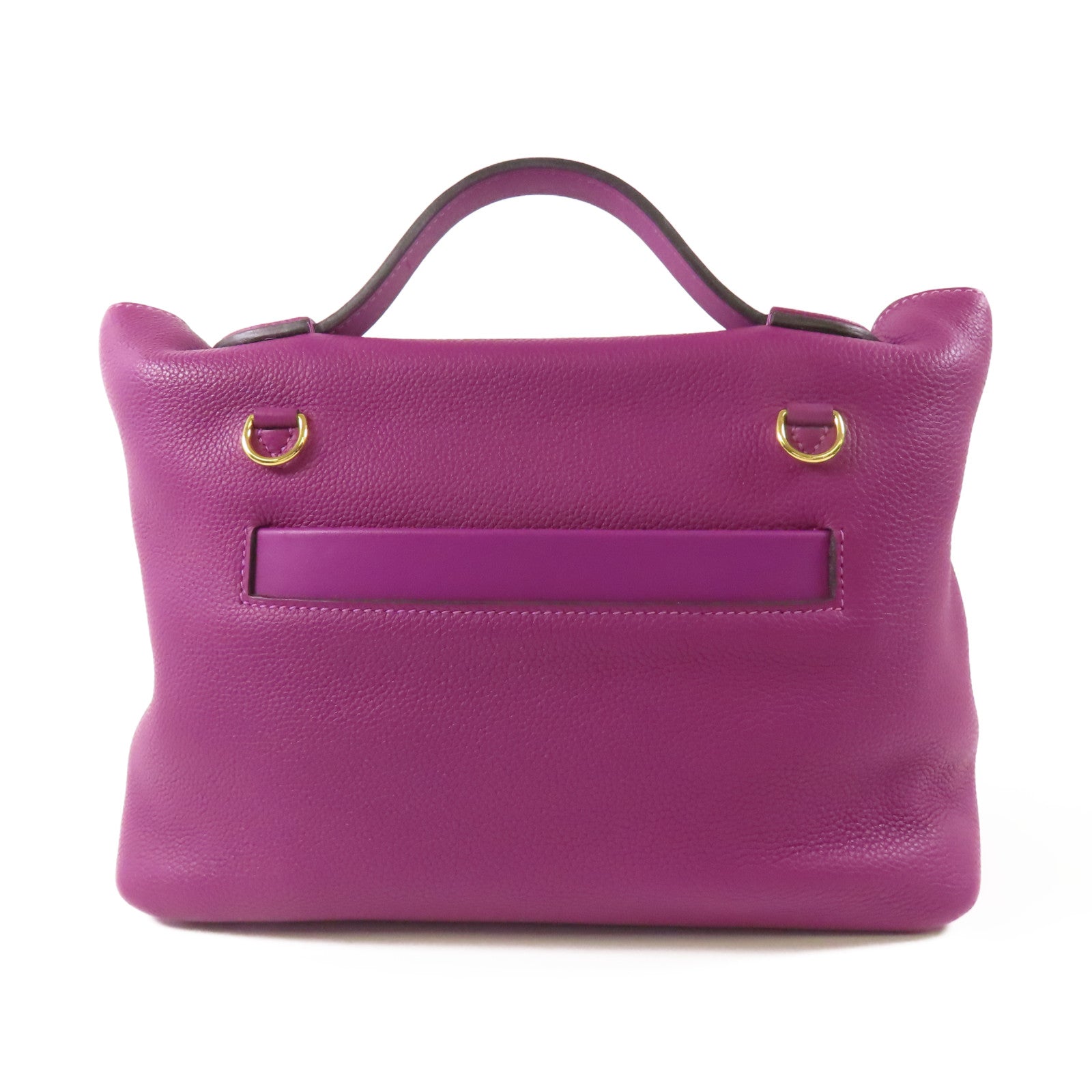 HERMES GHW 24/24 29CM 2 Way Bag Clemence Leather P9 Anemone