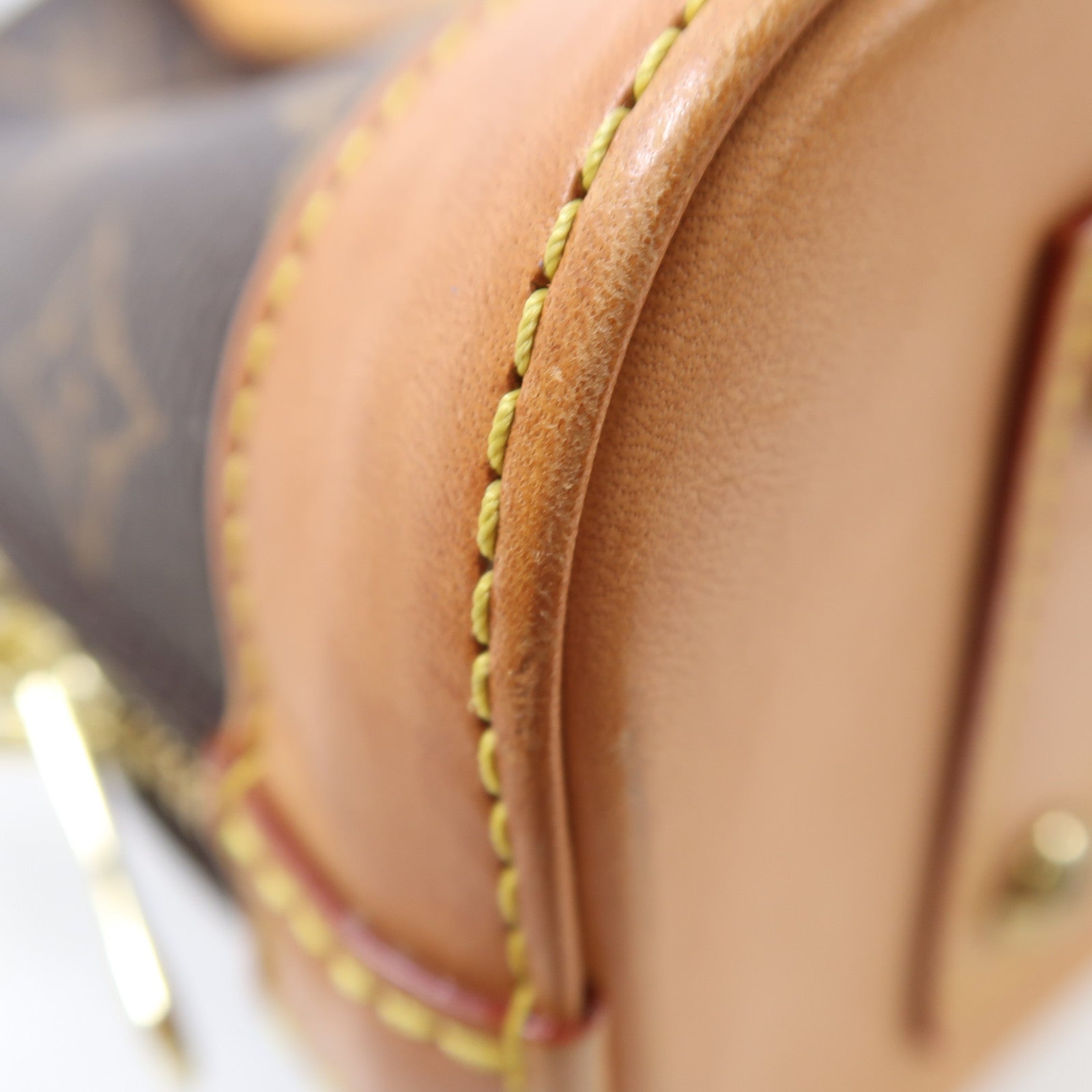 LOUIS VUITTON Monogram Alma金扣手挽肩背兩用袋啡色
