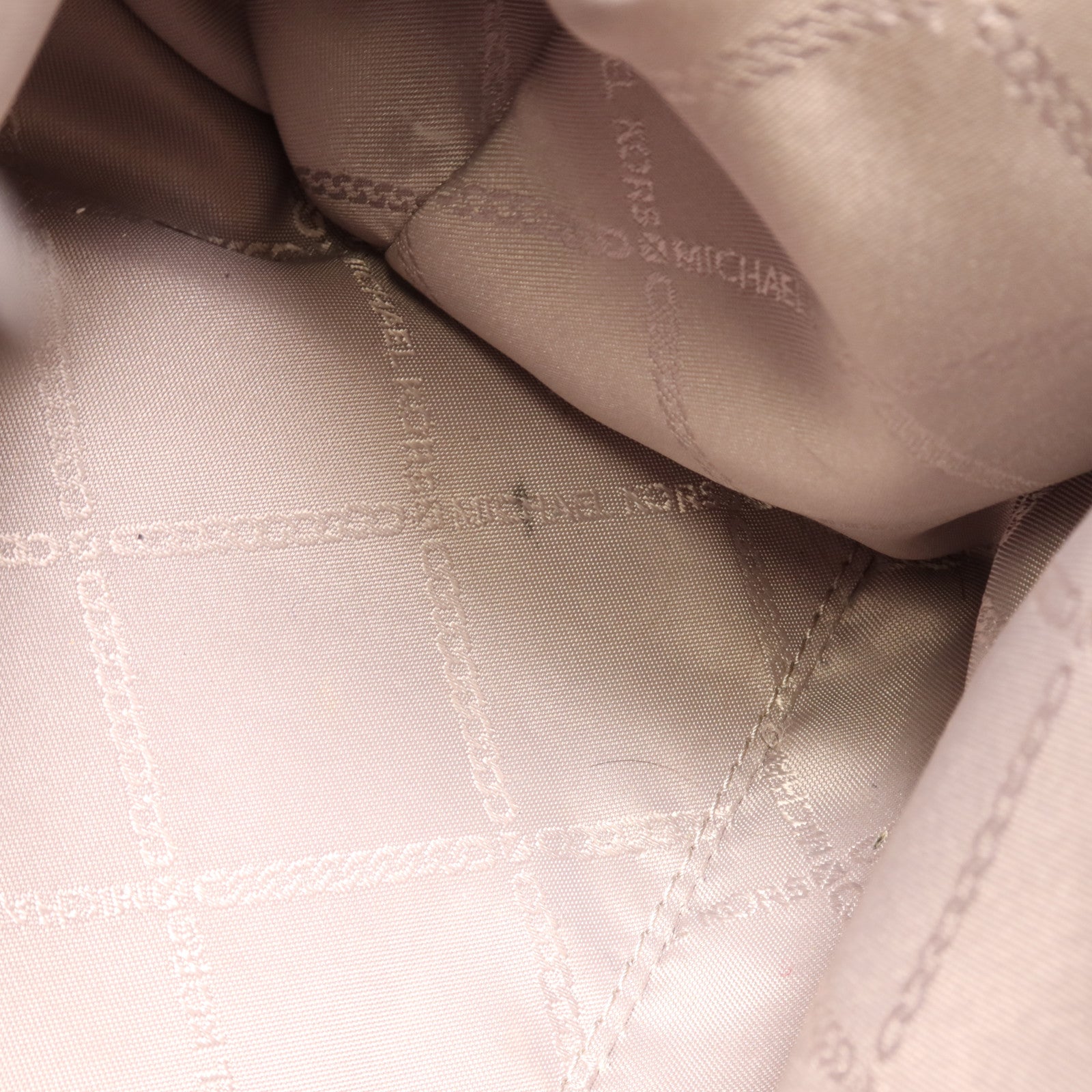 Michael Kors 皮革Top-Zip Satchel銀扣手挽肩背兩用袋