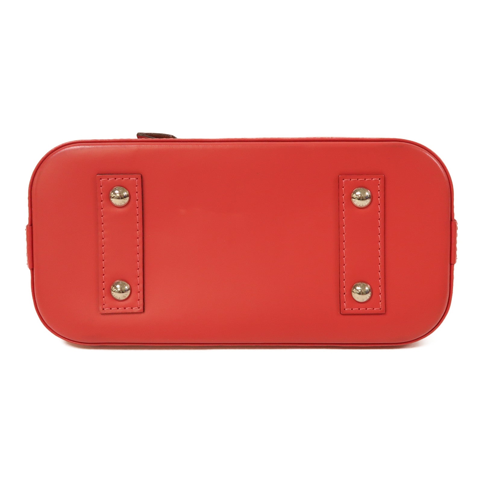 LOUIS VUITTON Epi Alma BB銀扣手挽肩背兩用袋紅色