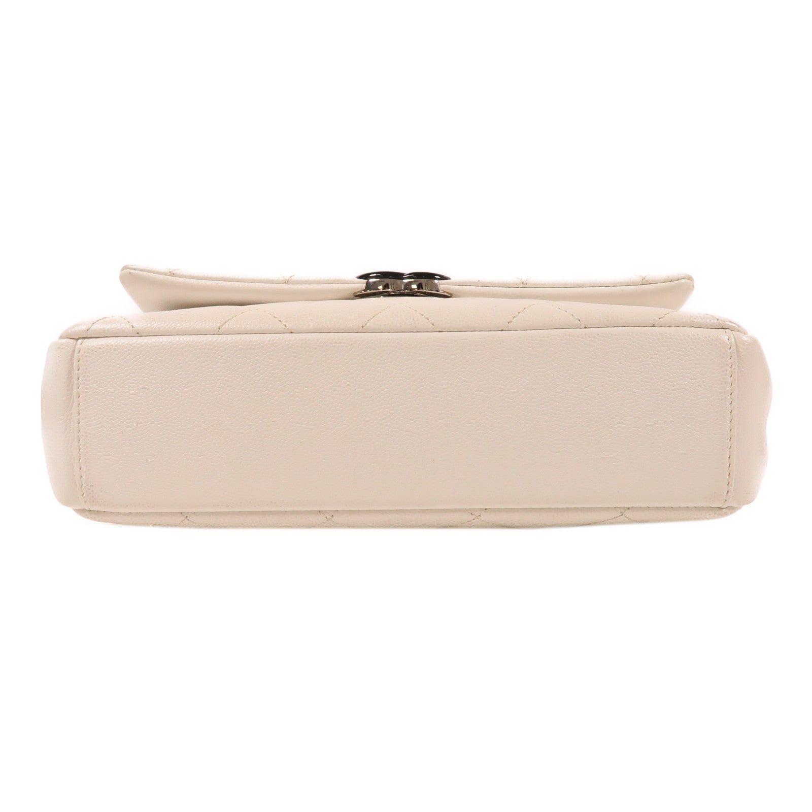 CHANEL 牛皮皮革Matelasse Small Flap Chain鏈帶肩背袋白色