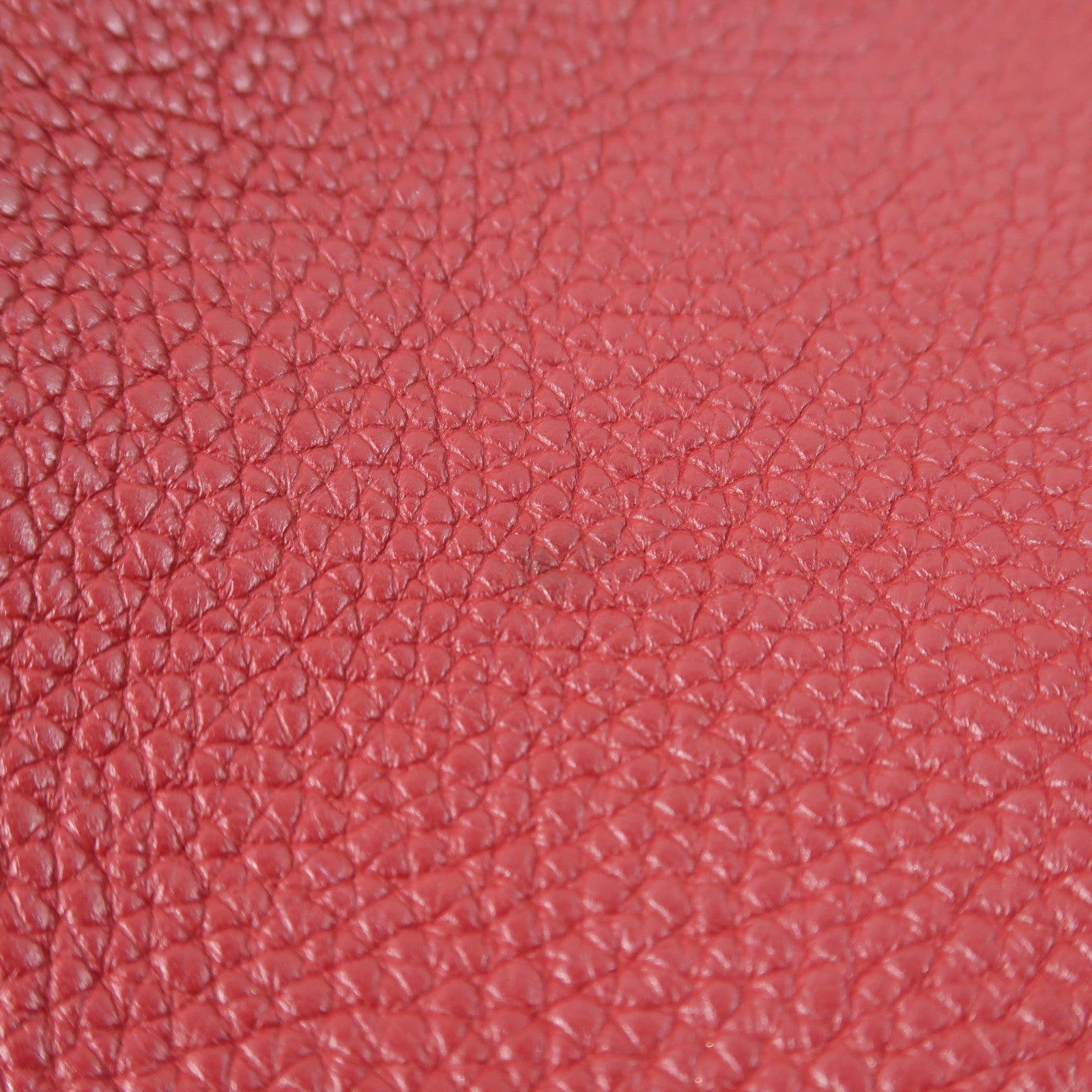 HERMES Clemence皮革Evelyne PM銀扣肩背袋Rubis