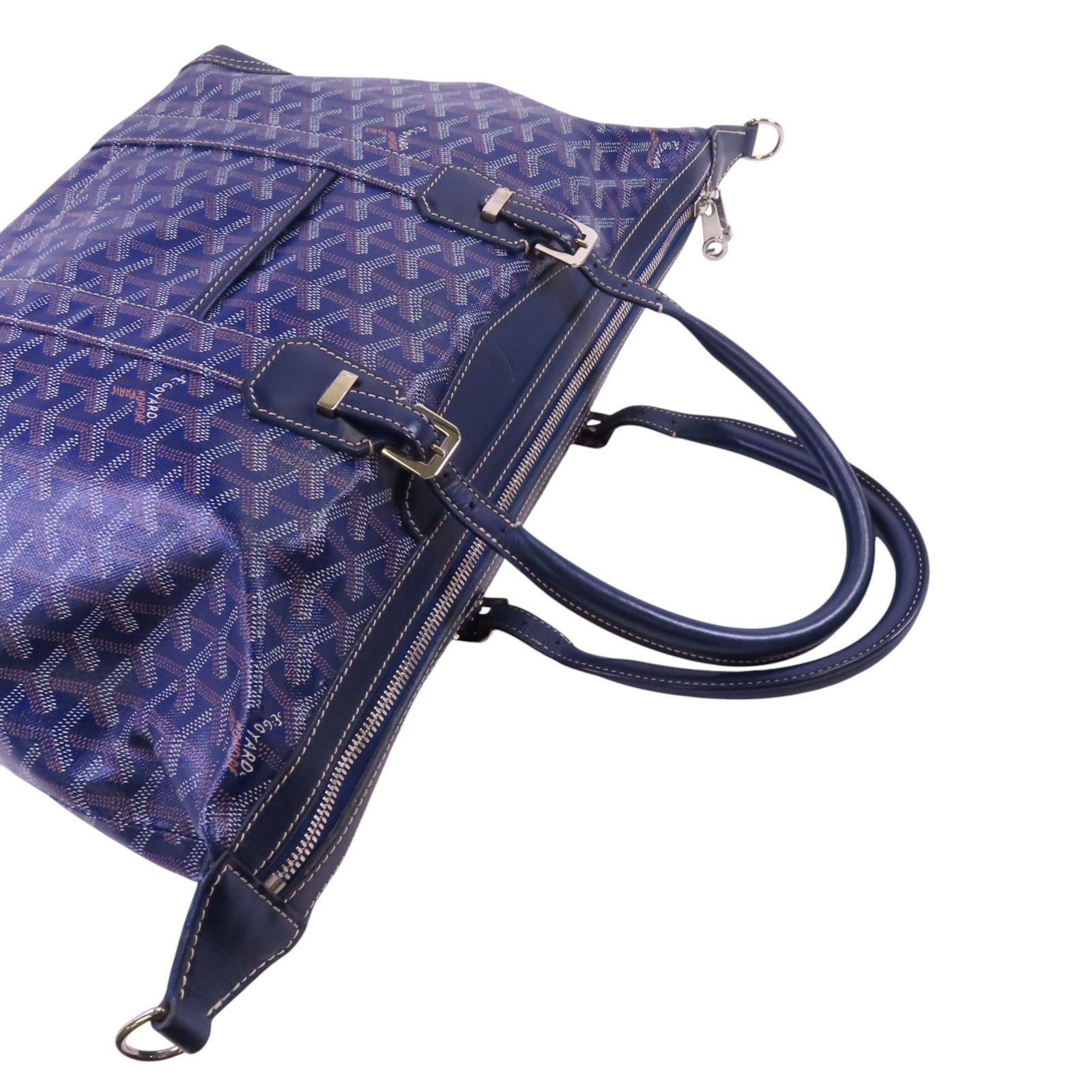 GOYARD 塗層帆布Boeing 30銀扣手挽袋