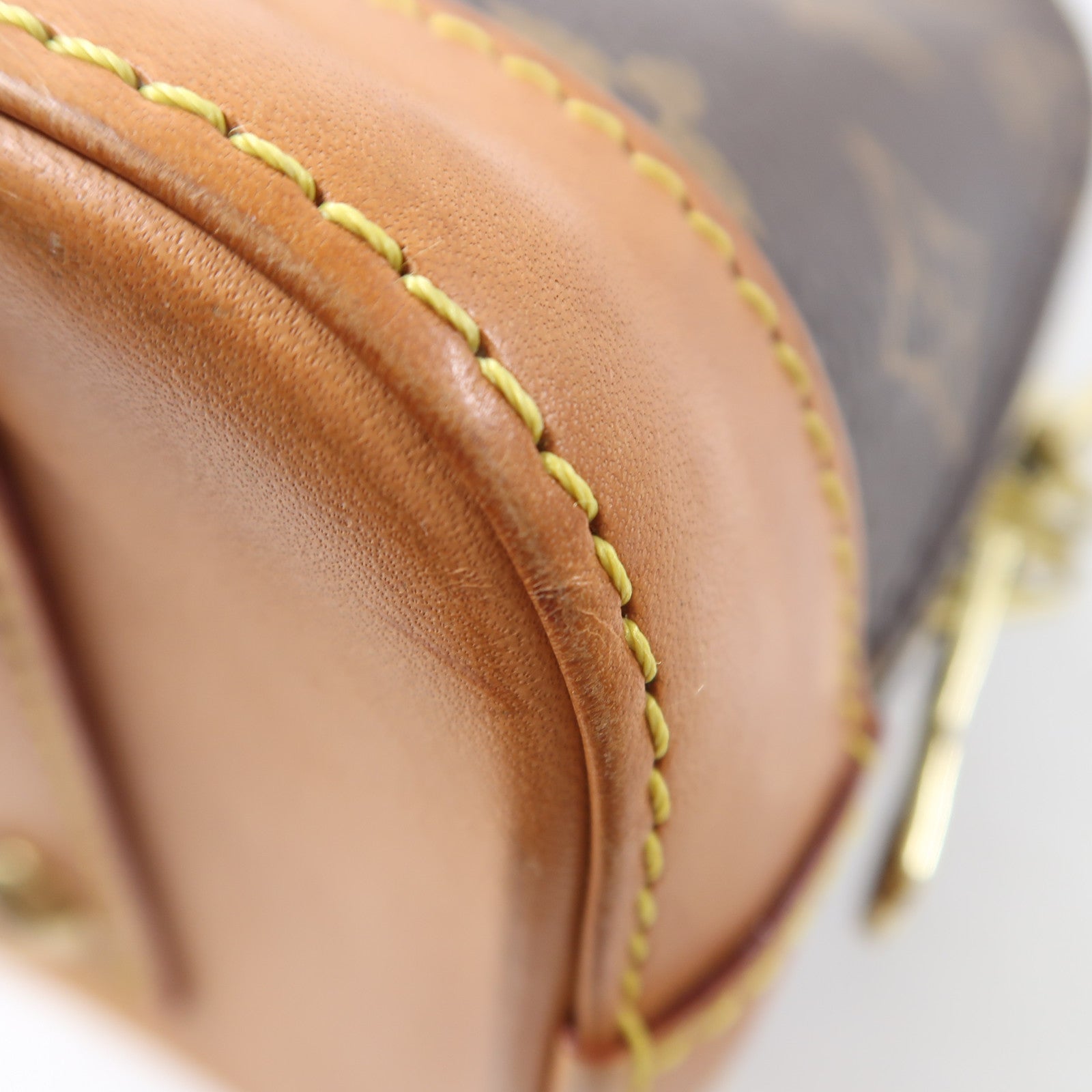 LOUIS VUITTON Monogram Alma金扣手挽肩背兩用袋啡色