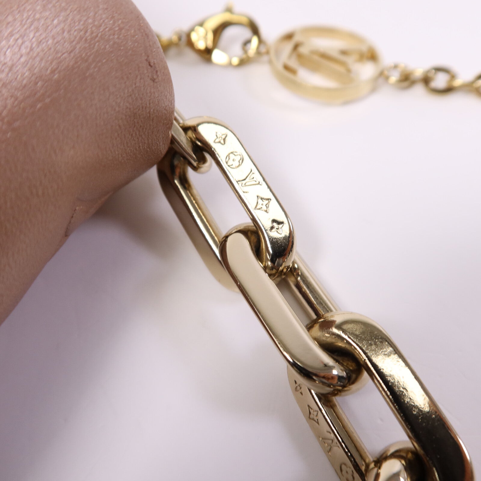 LOUIS VUITTON Monogram Embossed Coussin Belt Bag金扣鏈帶手挽肩背兩用袋