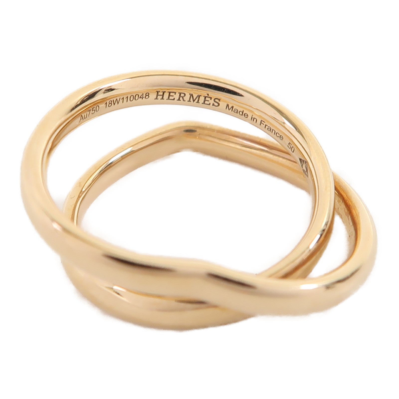 HERMES 【激減優惠】18K玫瑰金Ring戒指US#5.25