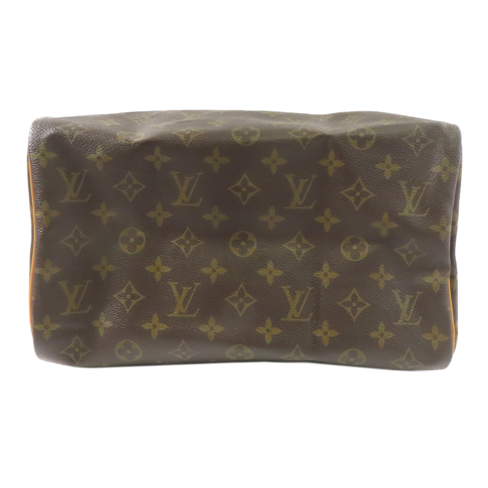 LOUIS VUITTON Monogram Speedy 30金扣手挽袋棕色