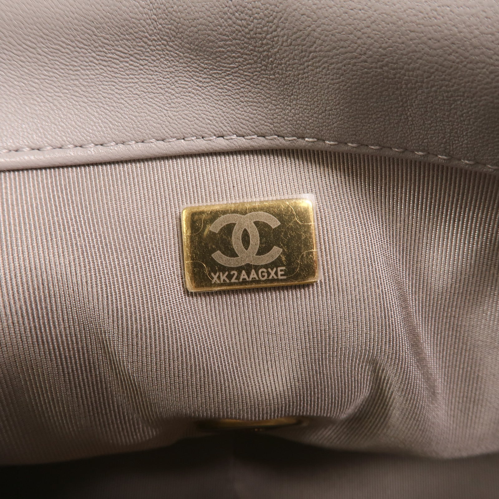 CHANEL 牛皮皮革Chanel 19 Small金扣鏈帶手挽肩背兩用袋