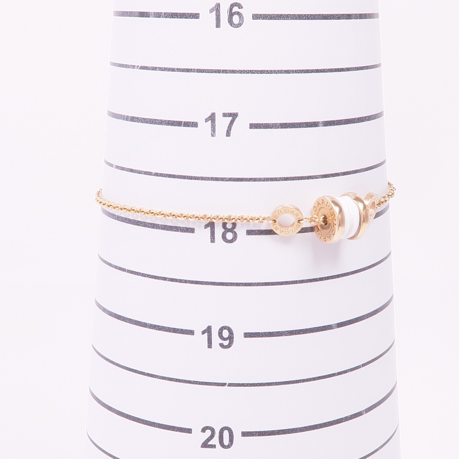 BVLGARI 18K玫瑰金B-zero1 Bracelet陶瓷手鏈