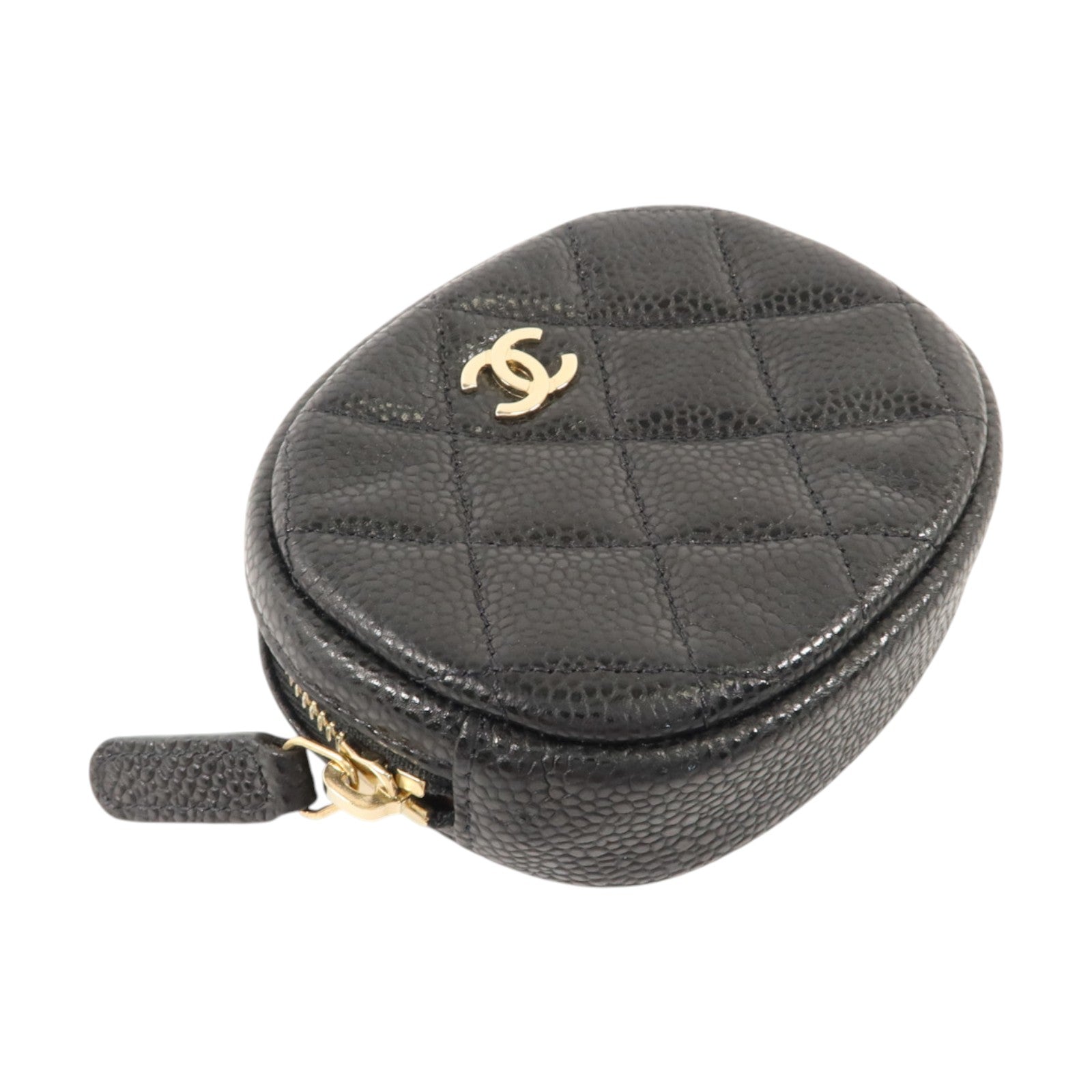 CHANEL 牛皮皮革Classic Round Coin Purse金扣零錢包