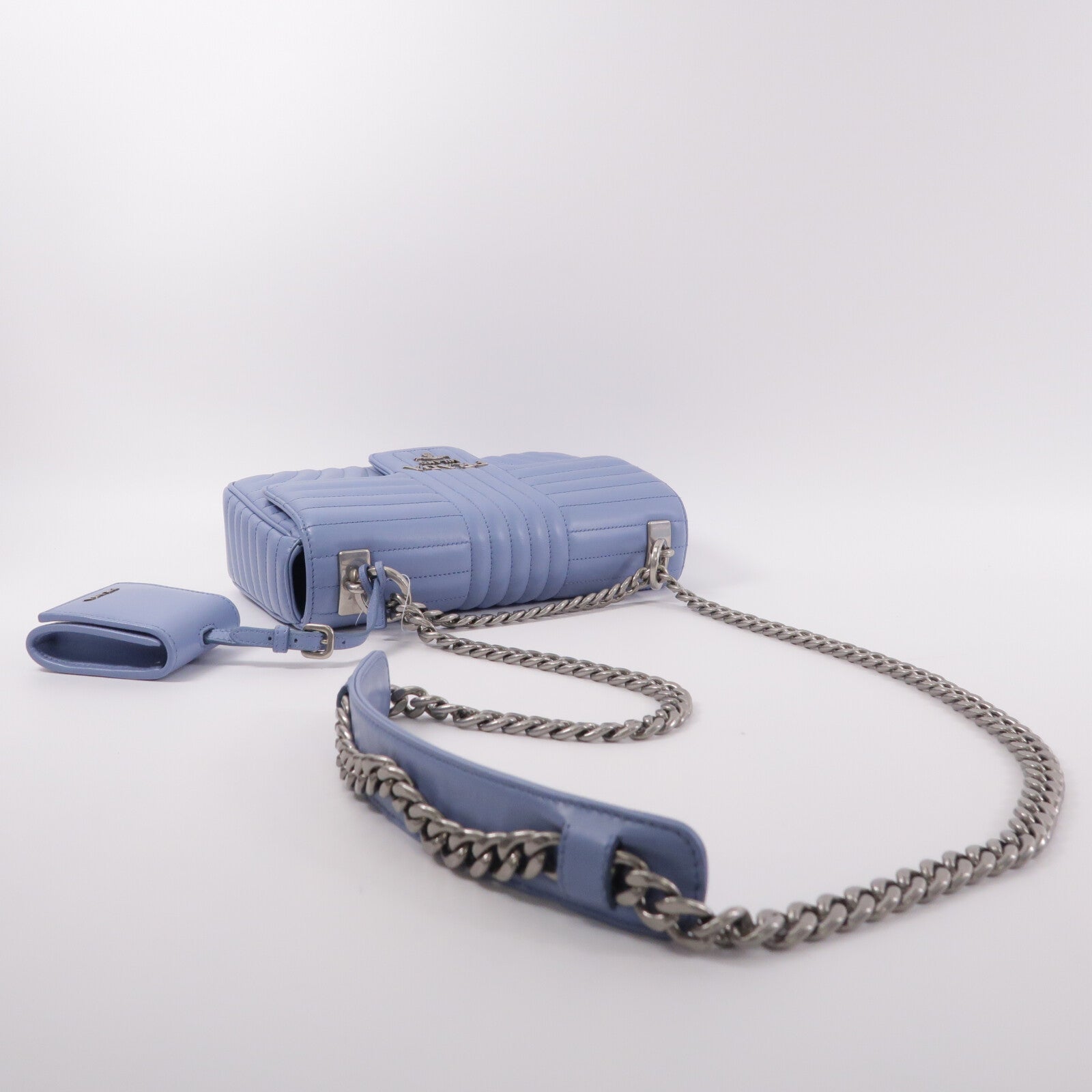 PRADA 牛皮皮革Chain Shoulder Bag鏈帶肩背袋