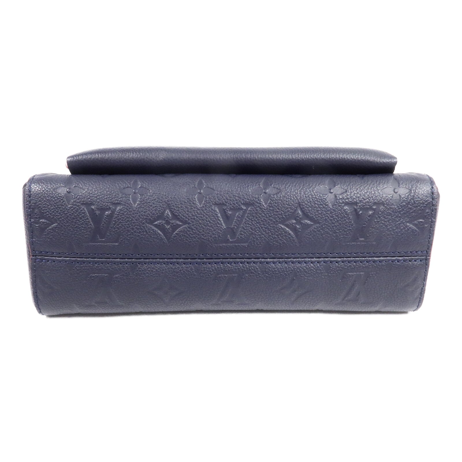 LOUIS VUITTON Monogram Empreinte Vavin PM肩背袋深藍色