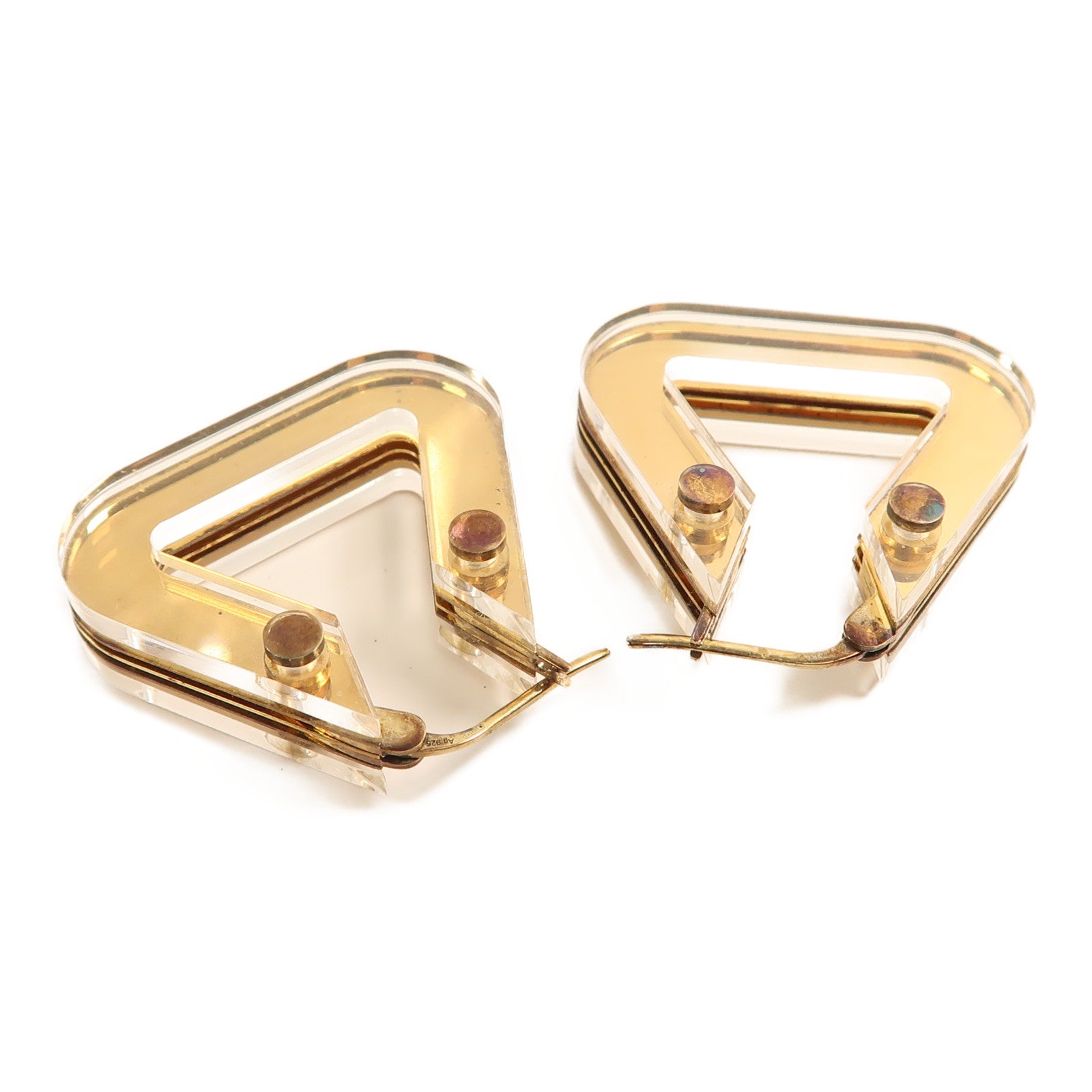 BOTTEGA VENETA【激減優惠】 925純銀/PVC Earrings耳環金色