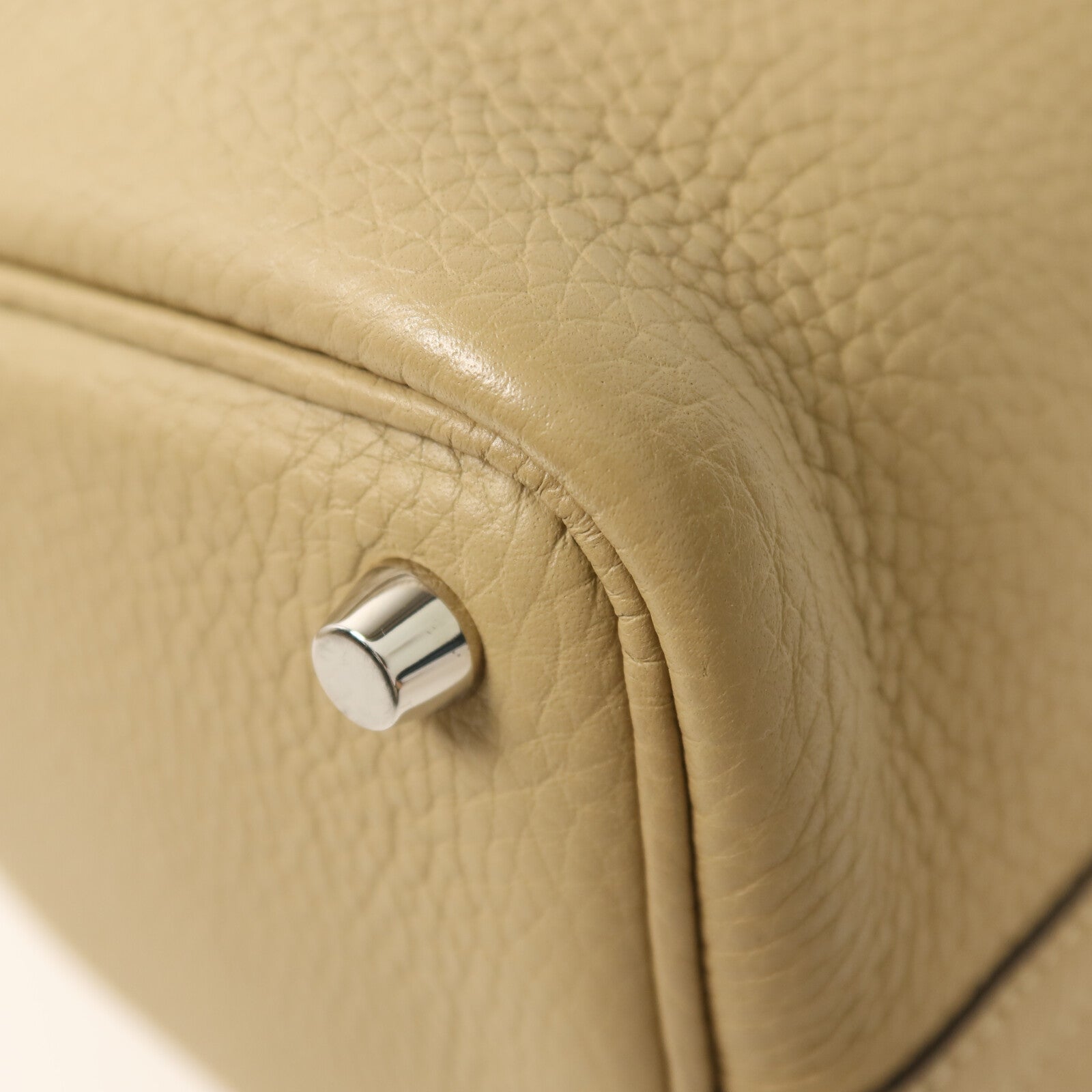 HERMES Clemence皮革Picotin PM銀扣手挽袋Trench