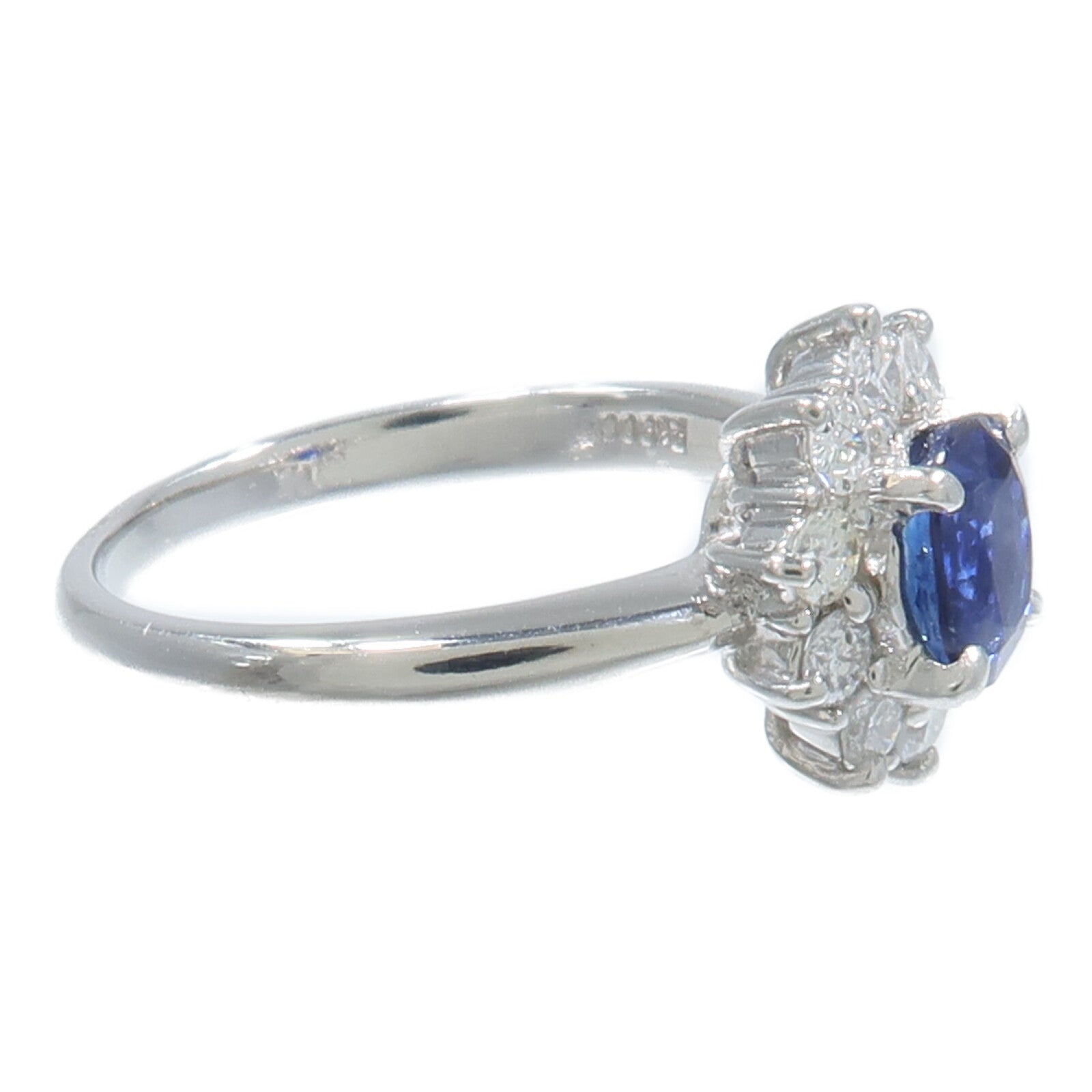 JEWELRY PT900鉑金Sapphire Diamond Ring藍寶石/鑽石戒指