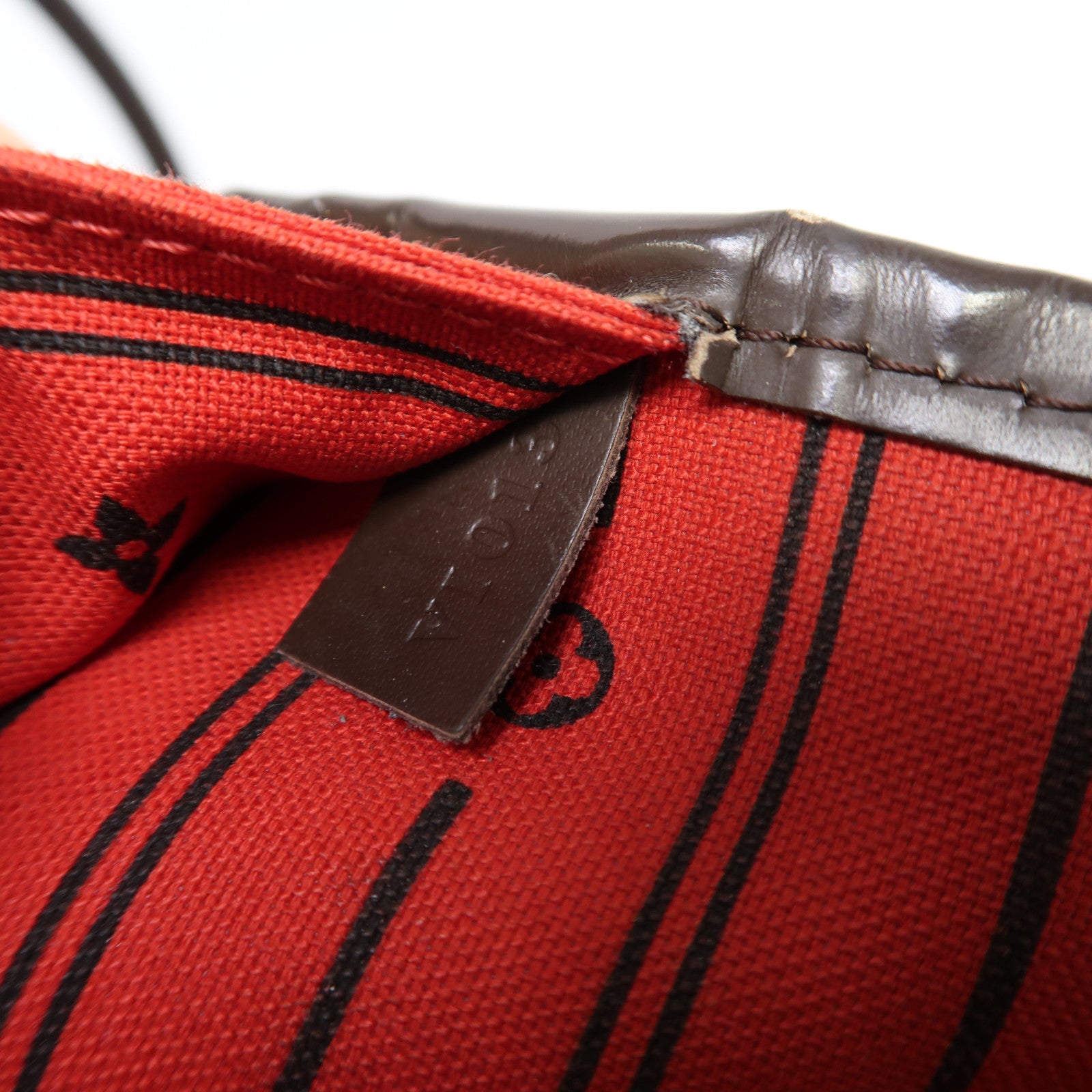 LOUIS VUITTON Damier Ebene Neverfull金扣肩背袋啡色