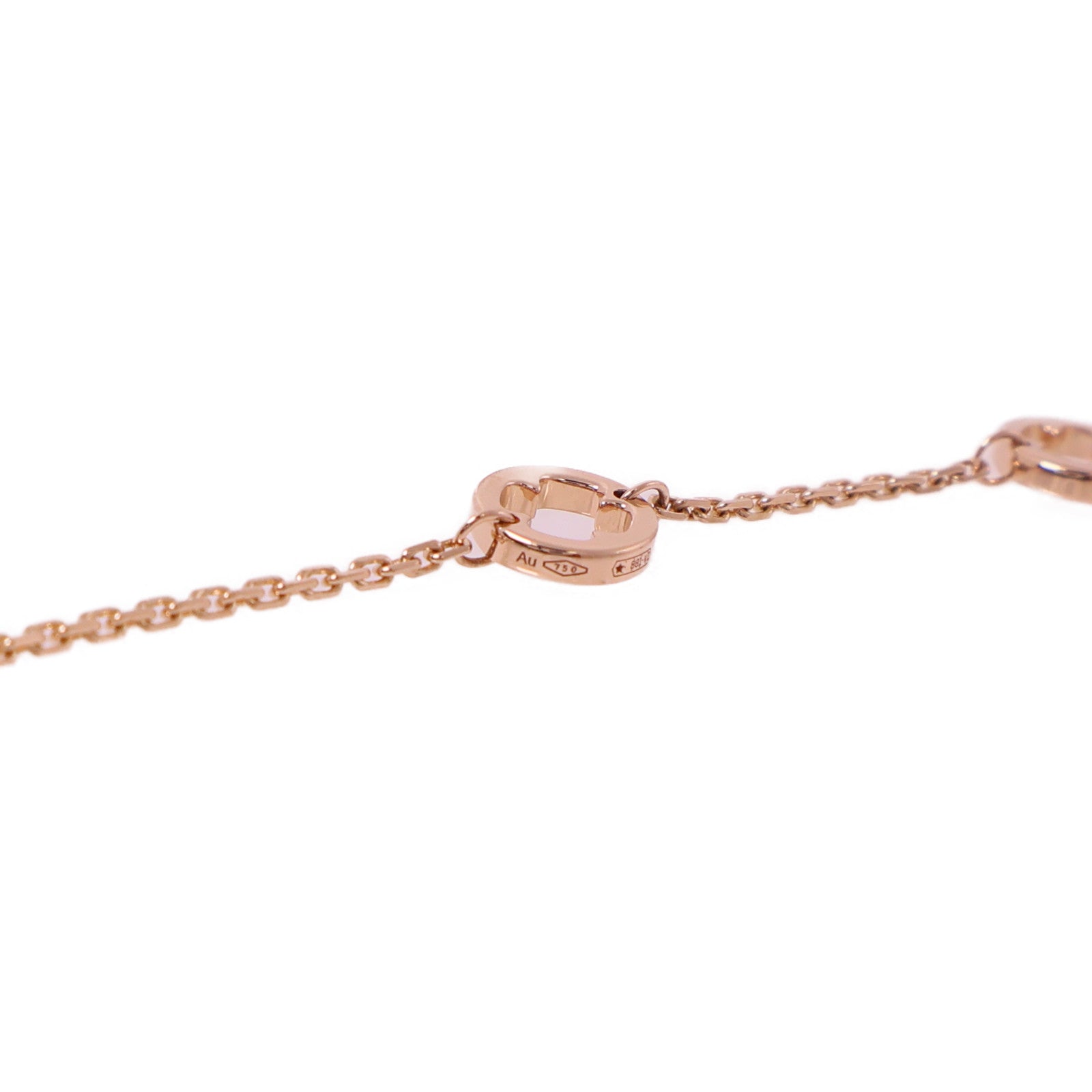 BVLGARI 18K玫瑰金Fiorever Necklace鑽石/紅寶石項鍊金色/紅色