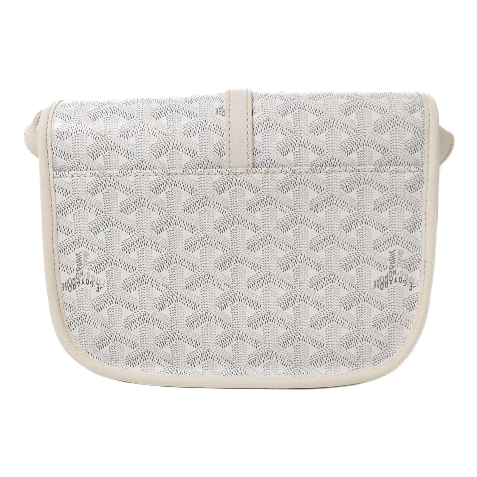 GOYARD 【激減優惠】牛皮皮革Belvedere PM銀扣肩背袋