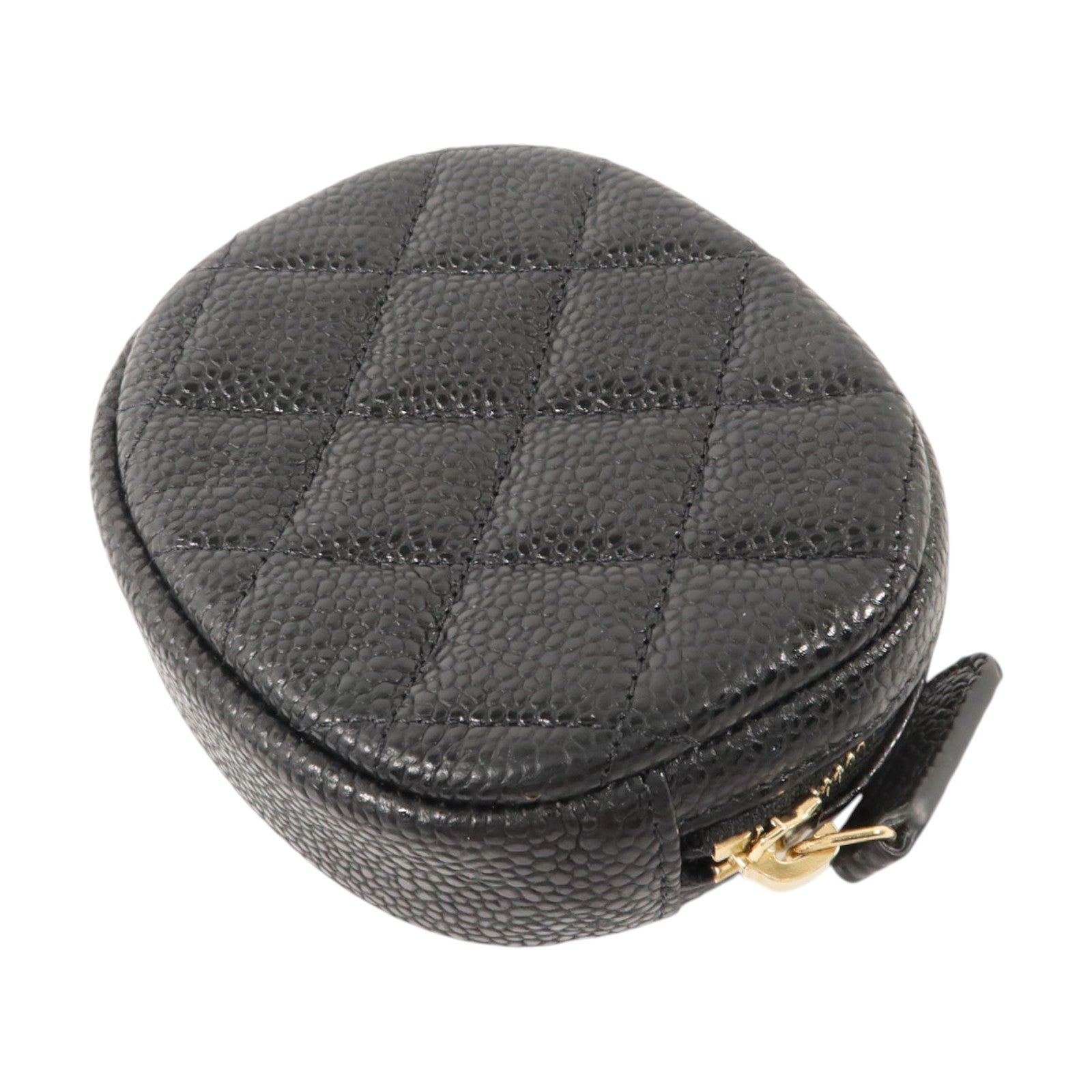 CHANEL 牛皮皮革Classic Round Coin Purse金扣零錢包