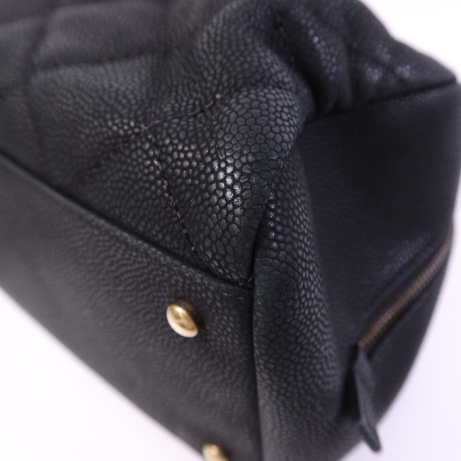 CHANEL 牛皮皮革2 Way Shoulder Bag金扣鏈帶手挽肩背兩用袋