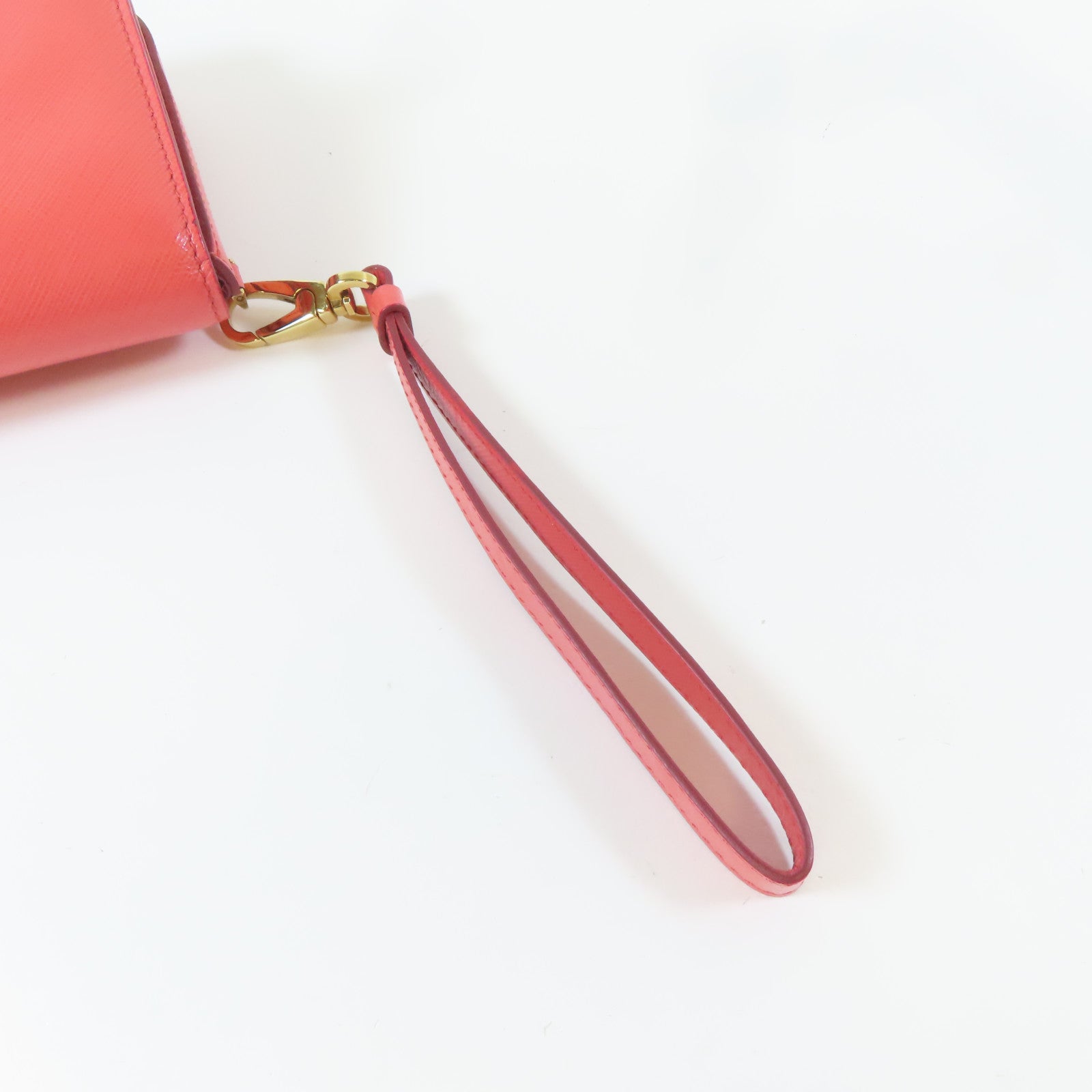 Salvatore Ferragamo 牛皮皮革Clutch Bag金扣手拿包橙色