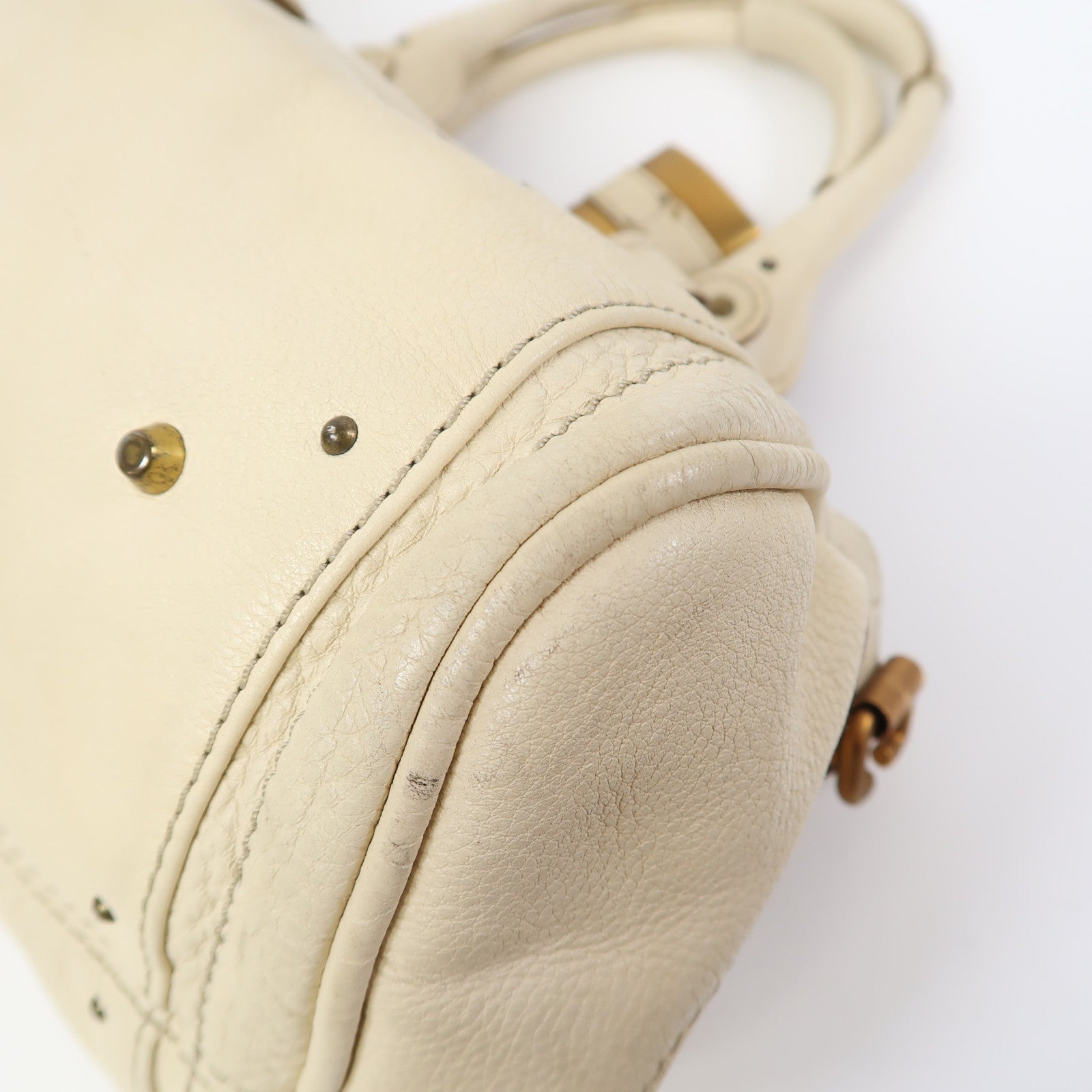 Chloe 牛皮皮革Shoulder Bag肩背袋米色