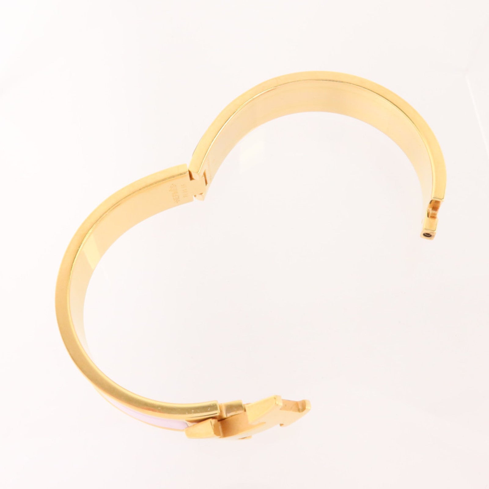 HERMES 金屬/琺瑯Clic-H Braceletj金扣手鏈