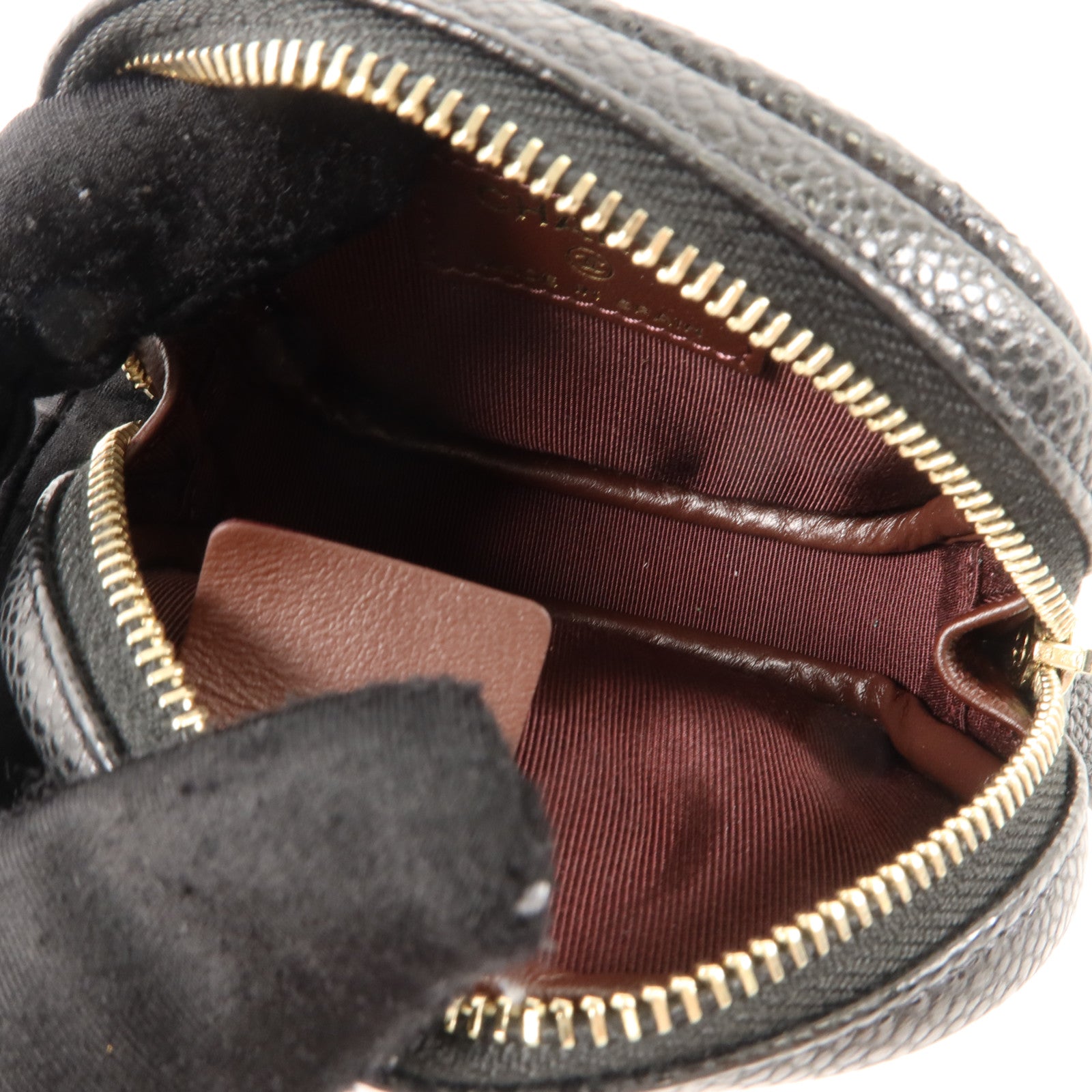 CHANEL 牛皮皮革Classic Round Coin Purse金扣零錢包