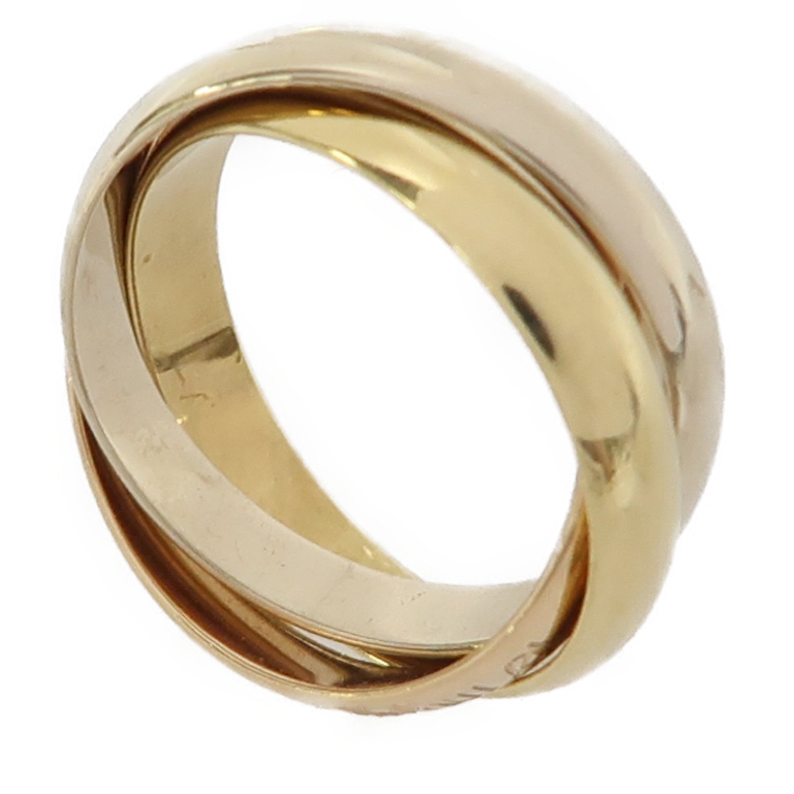CARTIER 18K黃金/玫瑰金/白金Trinity Ring戒指Cartier#45/US#4