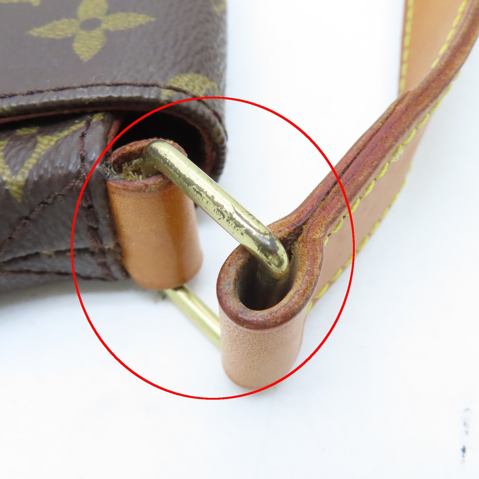 LOUIS VUITTON 【激減優惠】Monogram Musette金扣肩背袋啡色
