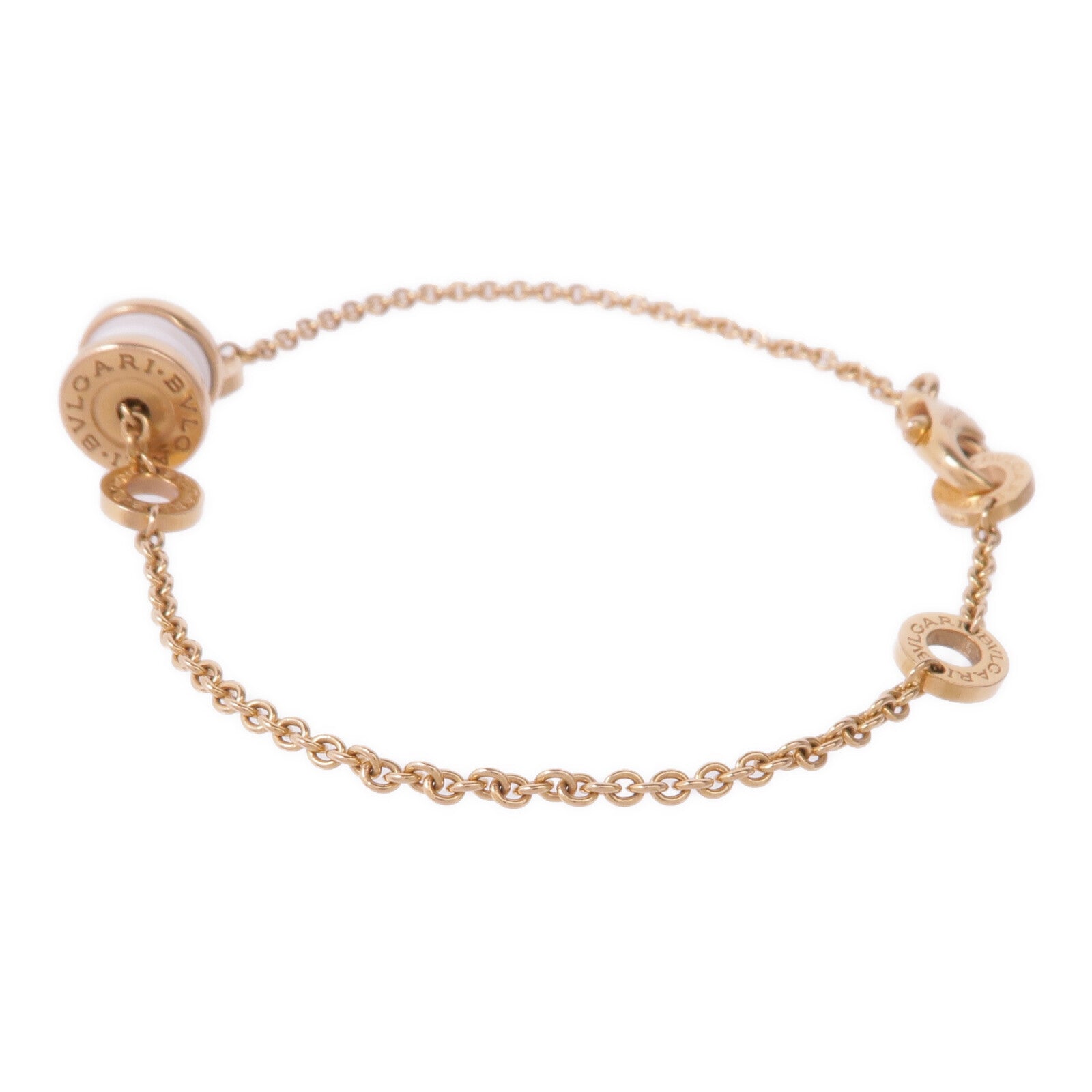 BVLGARI 18K玫瑰金B-zero1 Bracelet陶瓷手鏈