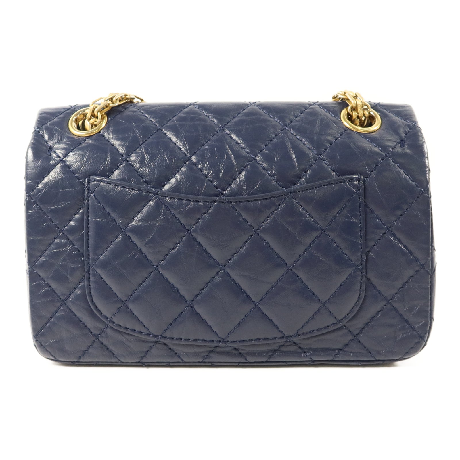 CHANEL 牛皮皮革2.55金扣鏈帶肩背袋