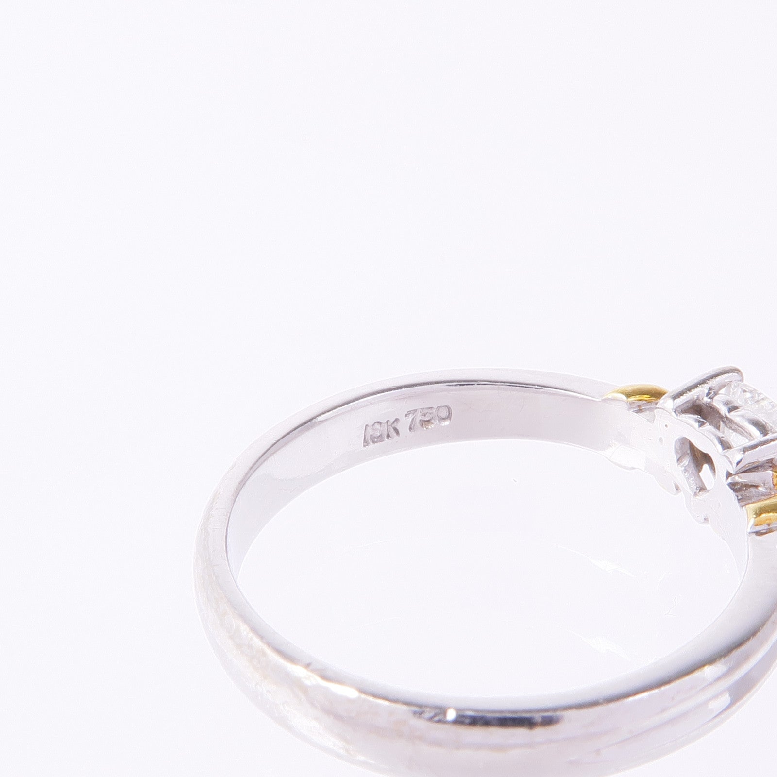 JEWELRY 【激減優惠】18K黃金/白金Diamond Ring鑽石戒指US#5.25