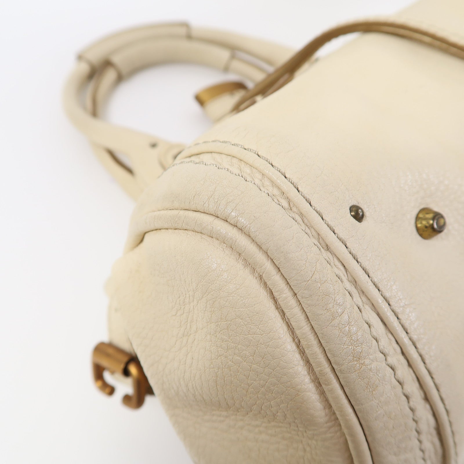 Chloe 牛皮皮革Shoulder Bag肩背袋米色