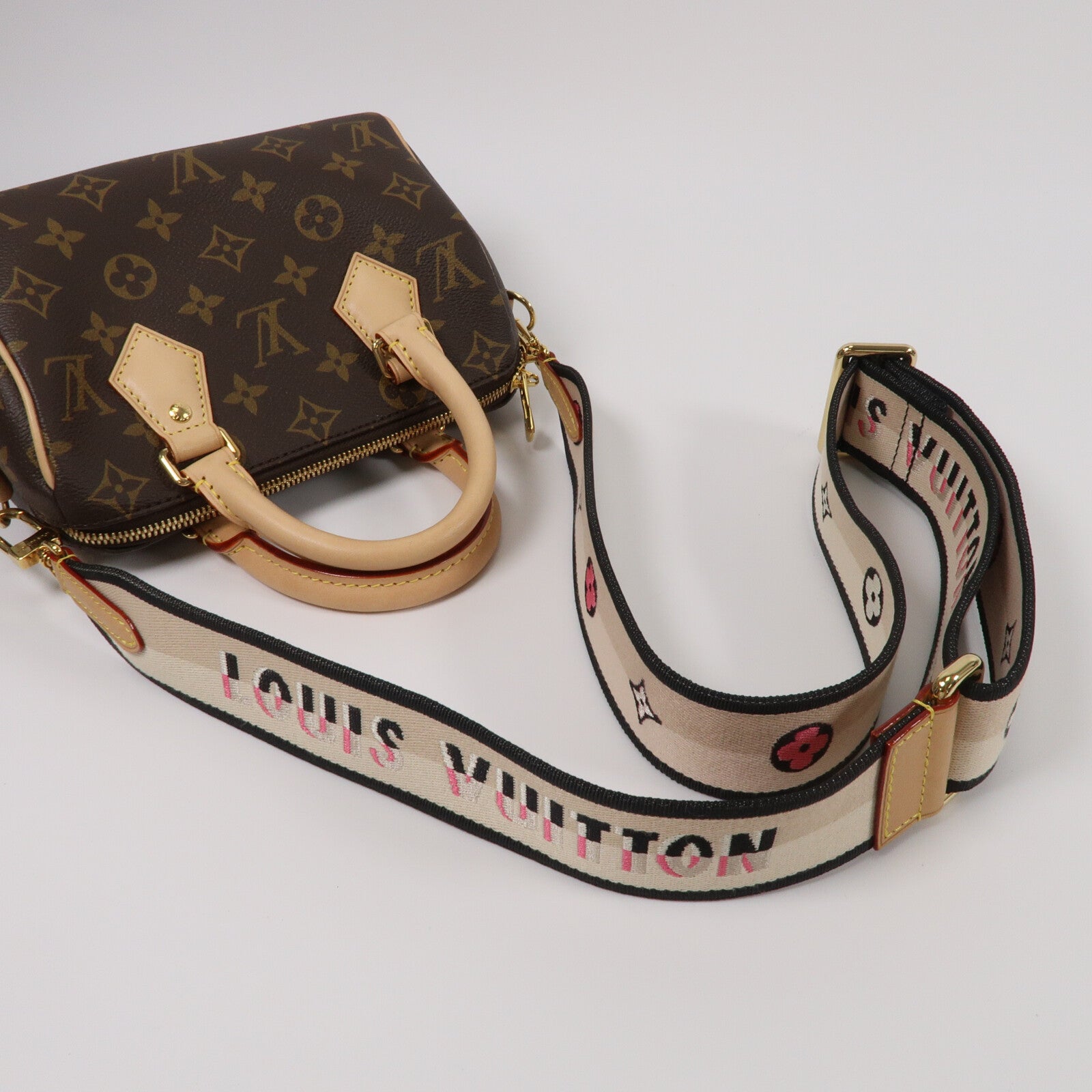 LOUIS VUITTON Monogram Speedy Bandouliere 20手挽肩背兩用袋