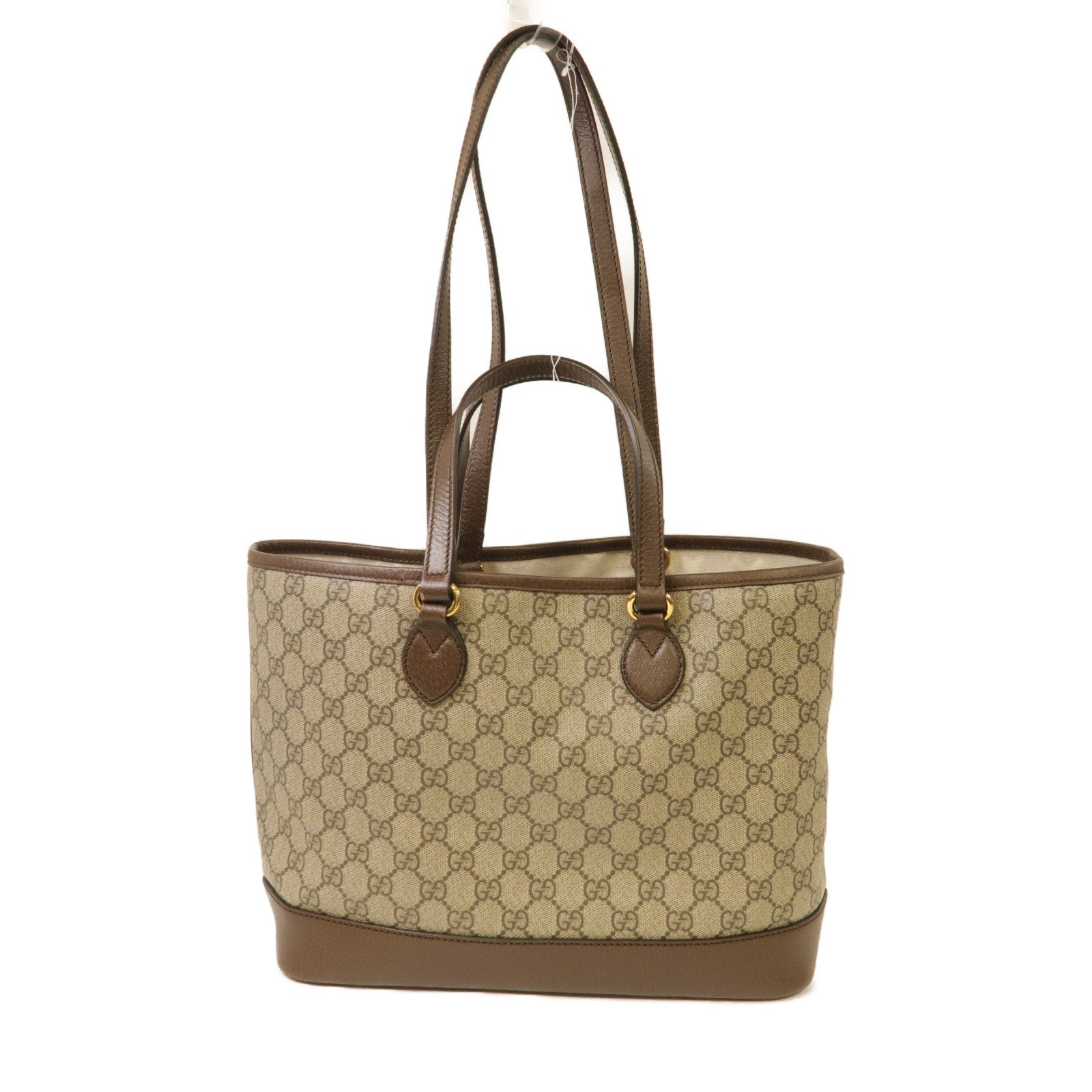 GUCCI 【激減優惠】塗層帆布Ophidia GG金扣手挽肩背兩用袋啡色