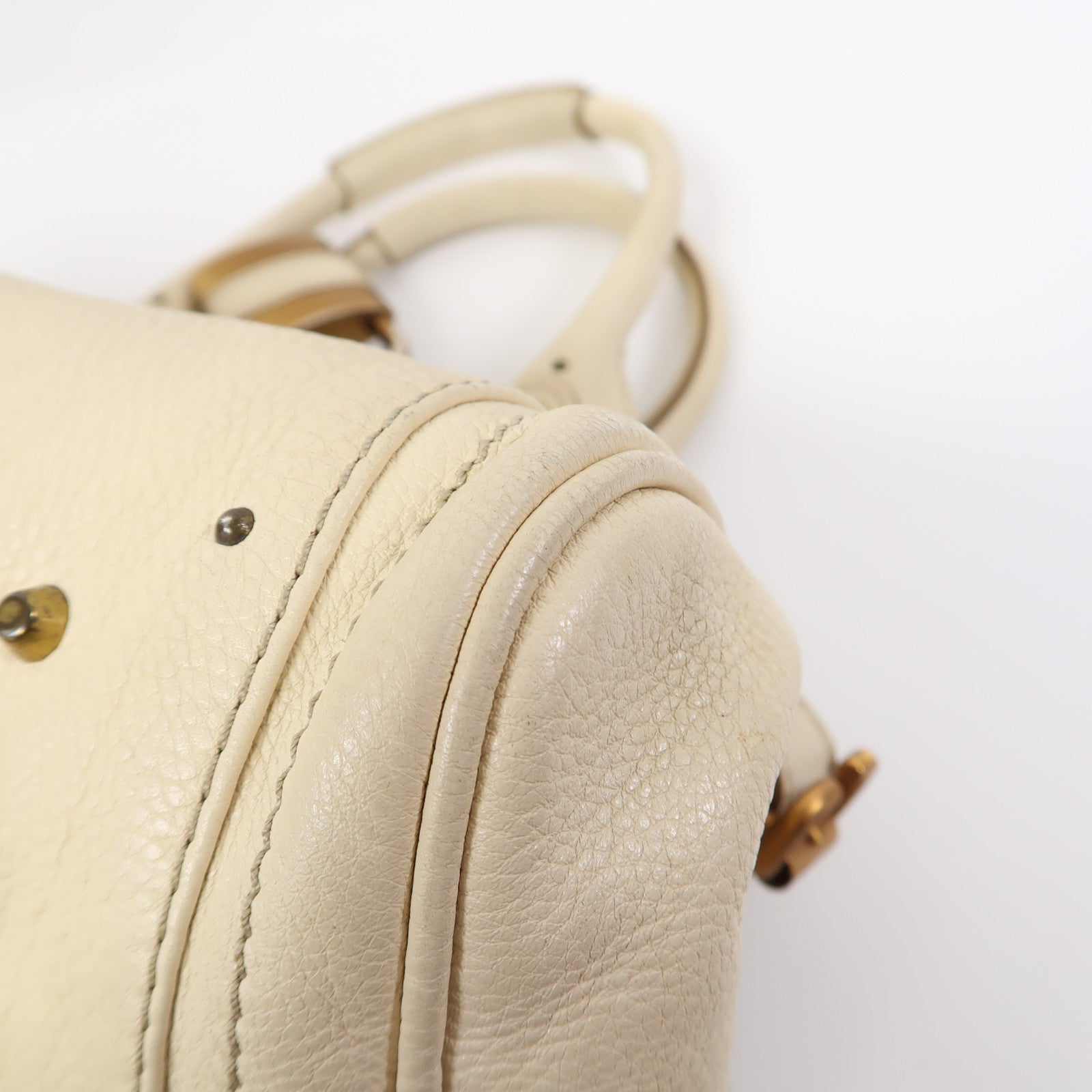 Chloe 牛皮皮革Shoulder Bag肩背袋米色