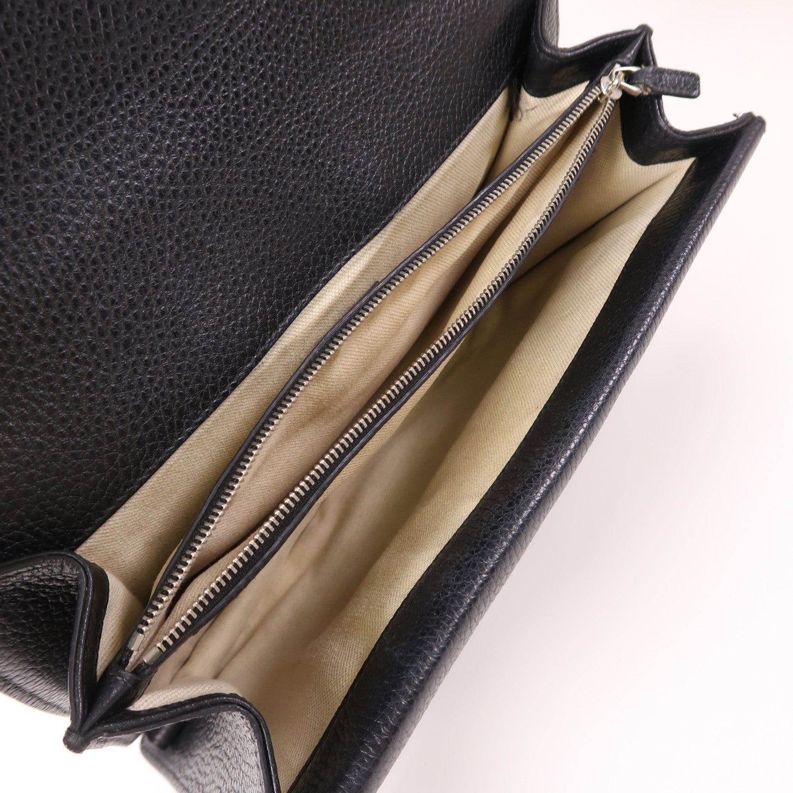 GUCCI 牛皮皮革Dionysus銀扣鏈帶肩背袋