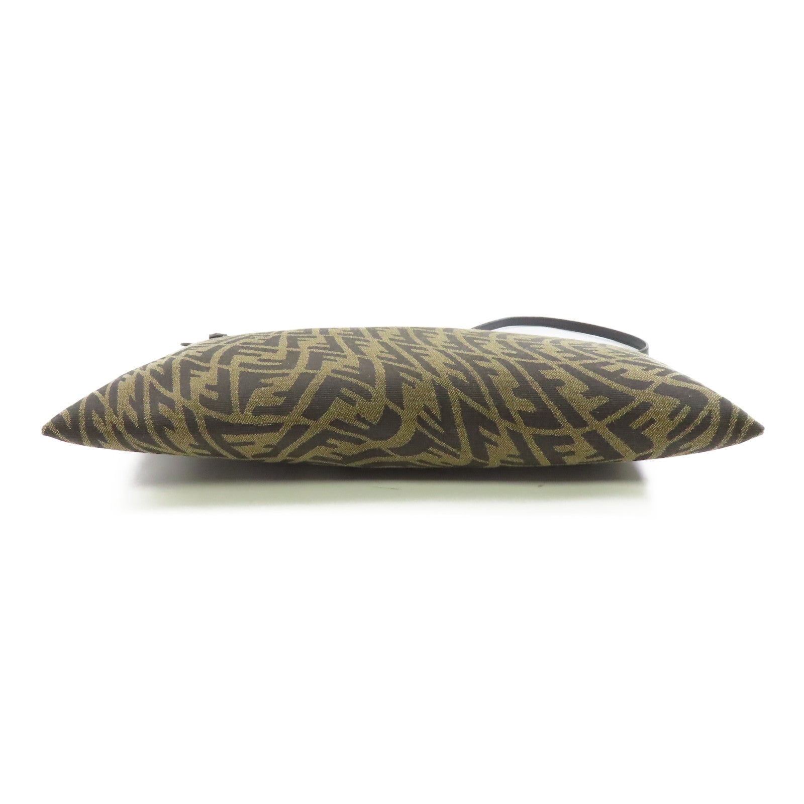 FENDI 帆布Clutch Bag金扣手拿包啡色