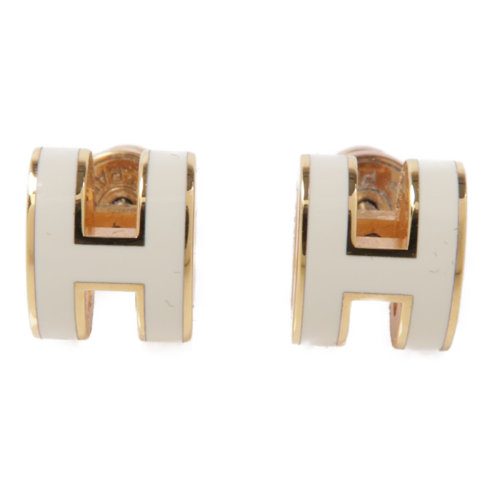 HERMES 金屬Mini Pop H耳環