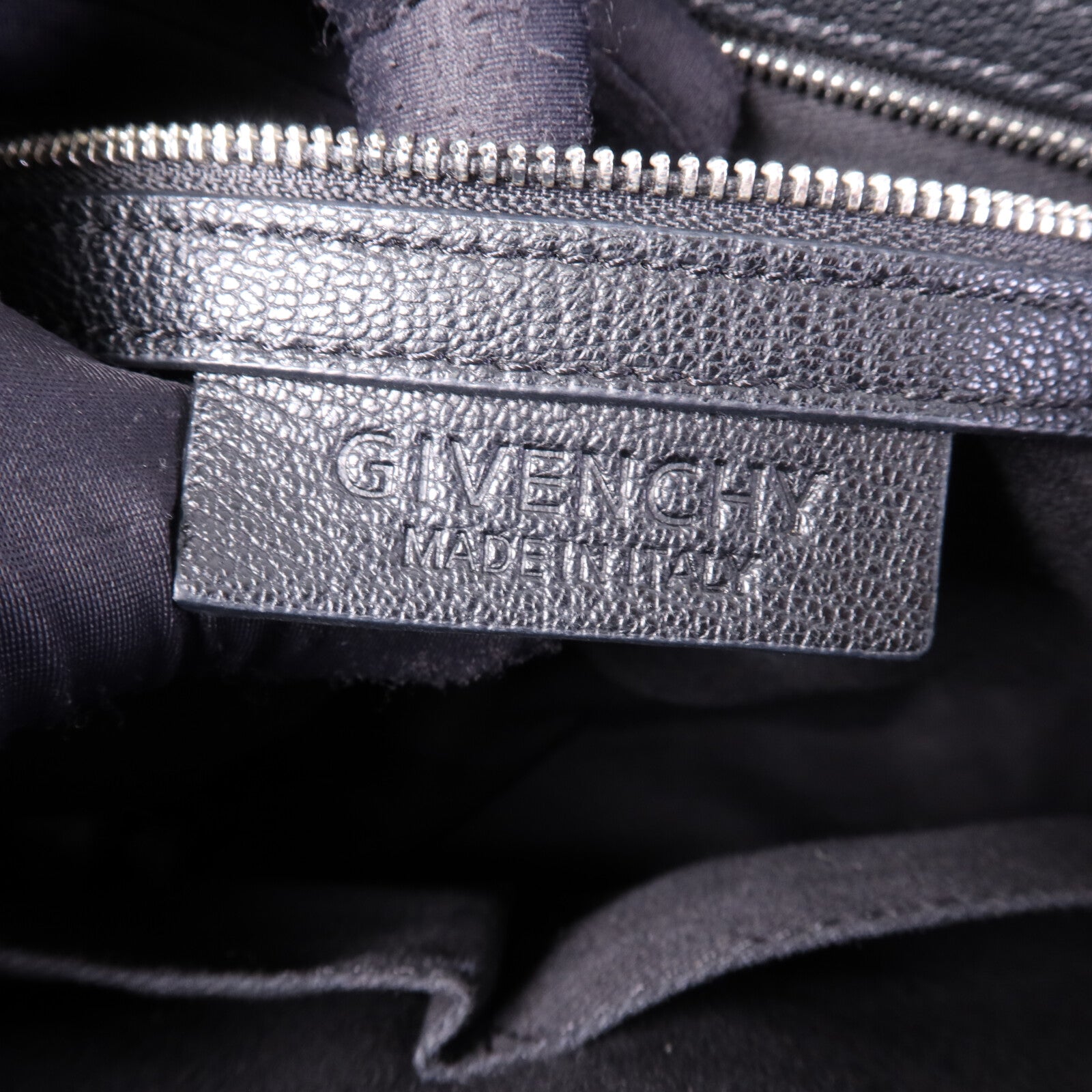 GIVENCHY 牛皮皮革Antigona GM銀扣手挽肩背兩用袋