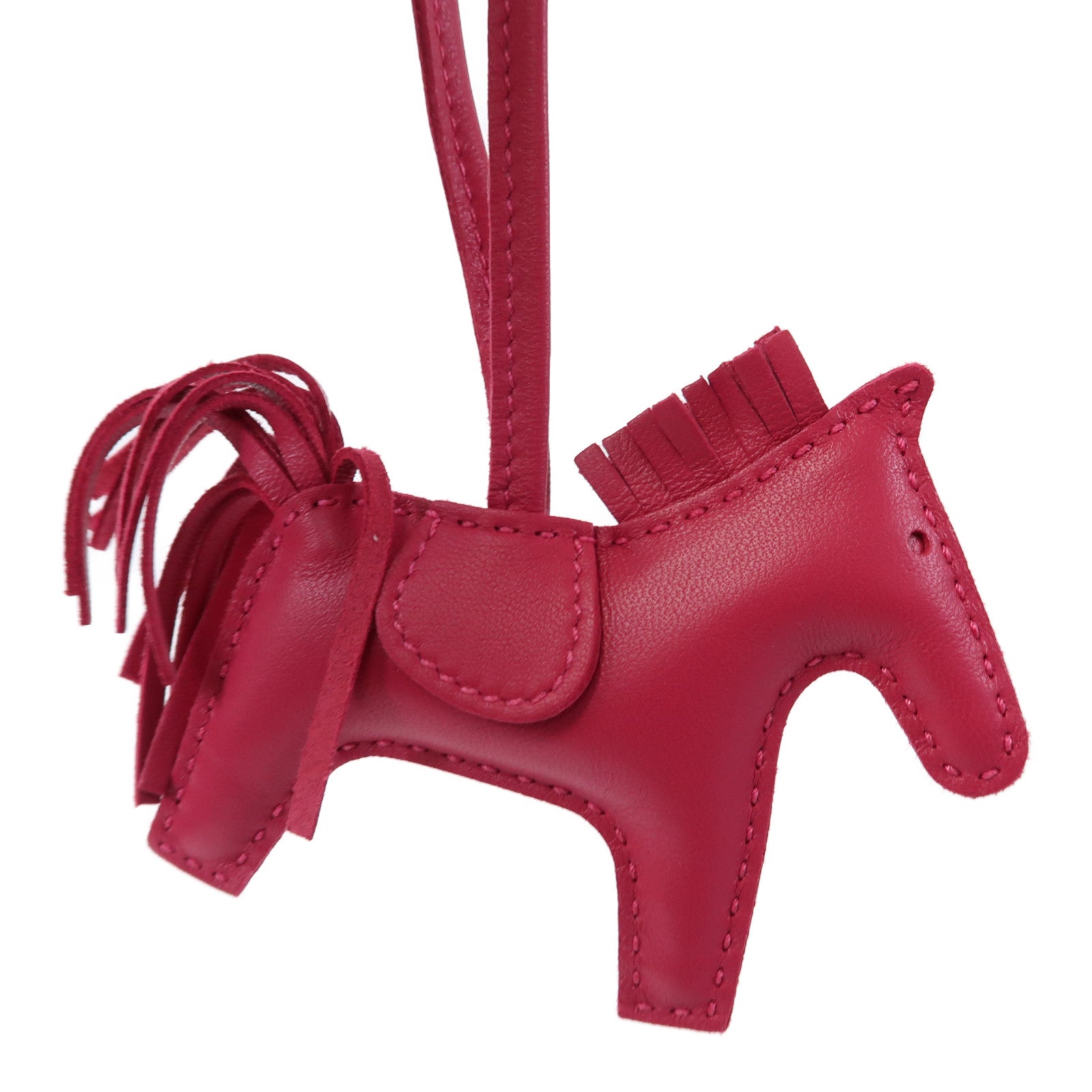 HERMES Swift皮革Rodeo掛飾Rose Mexico/墨西哥玫瑰粉